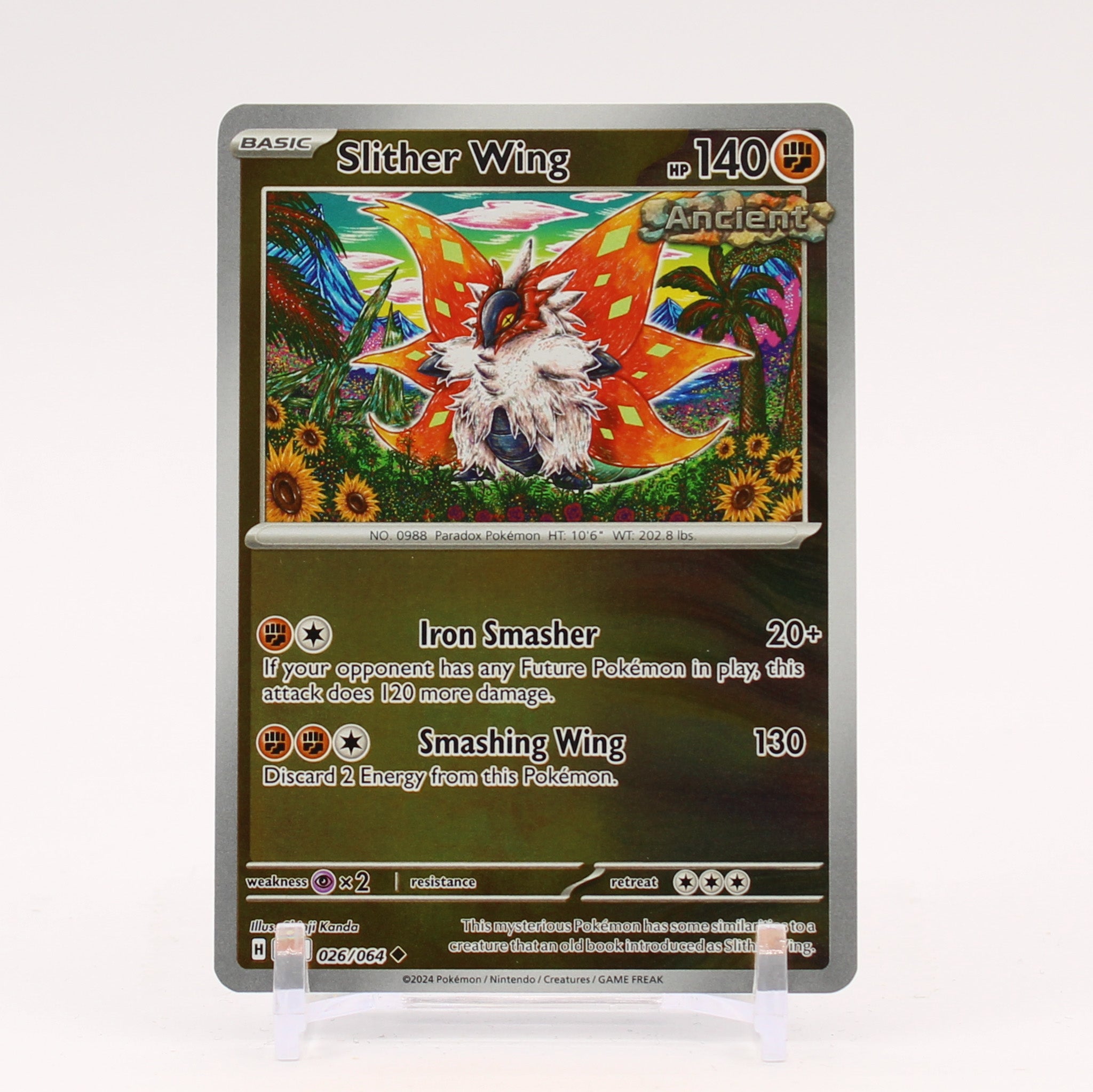 Slither Wing - 026/064 Shrouded Fable REVERSE HOLO Pokemon - NM/MINT