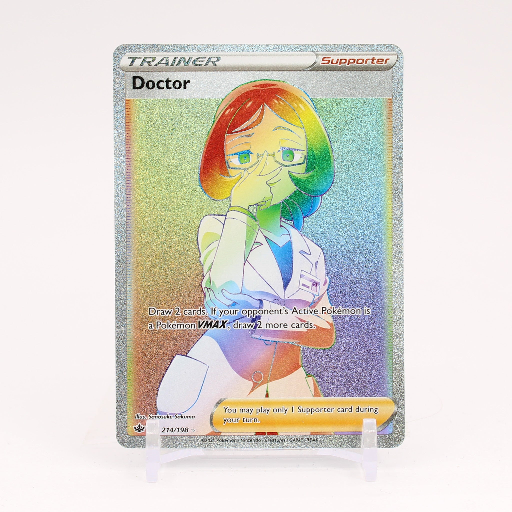 Doctor - 214/198 Chilling Reign Rainbow Trainer - NM/MINT