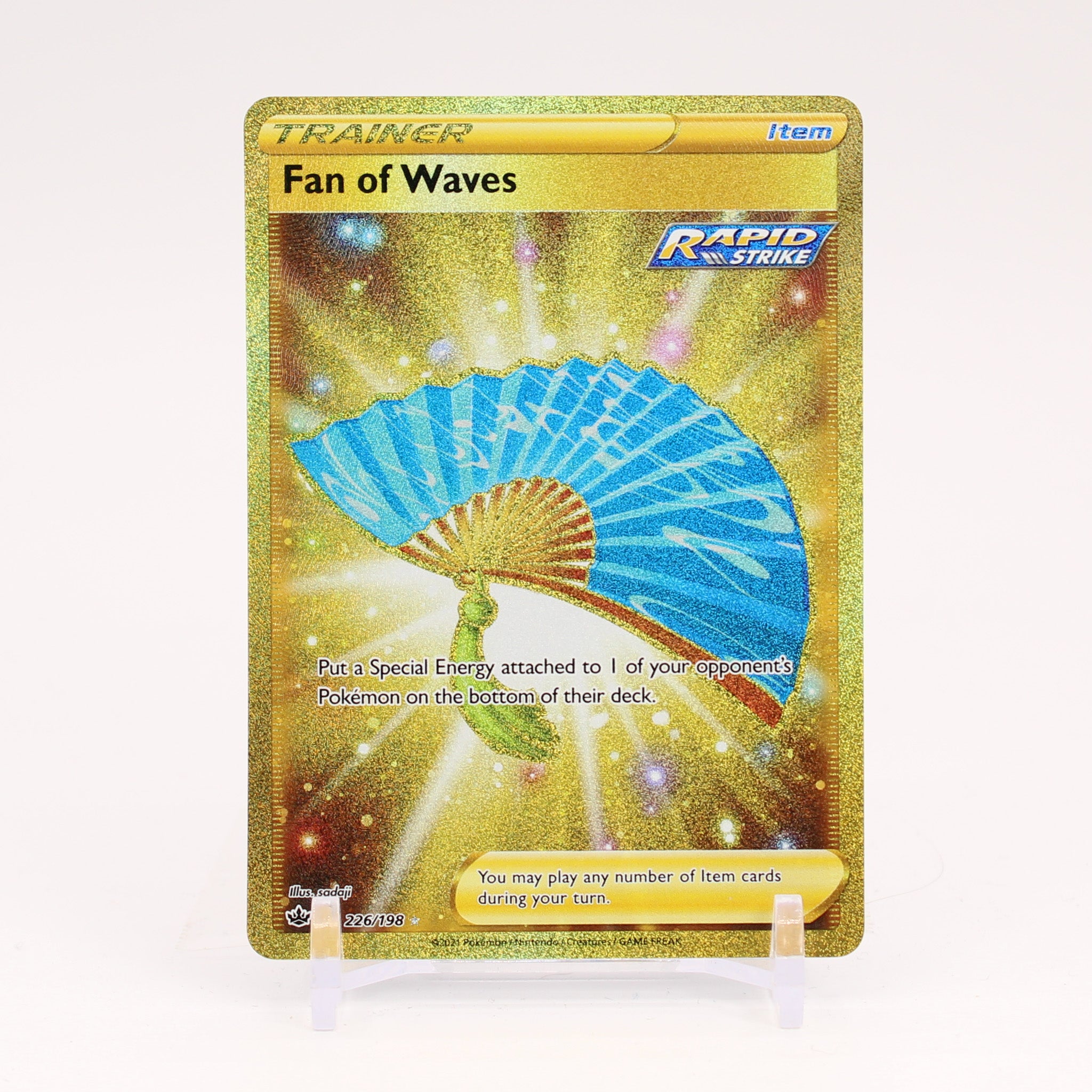 Fan Of Waves - 226/198 Chilling Reign Gold Trainer - NM/MINT