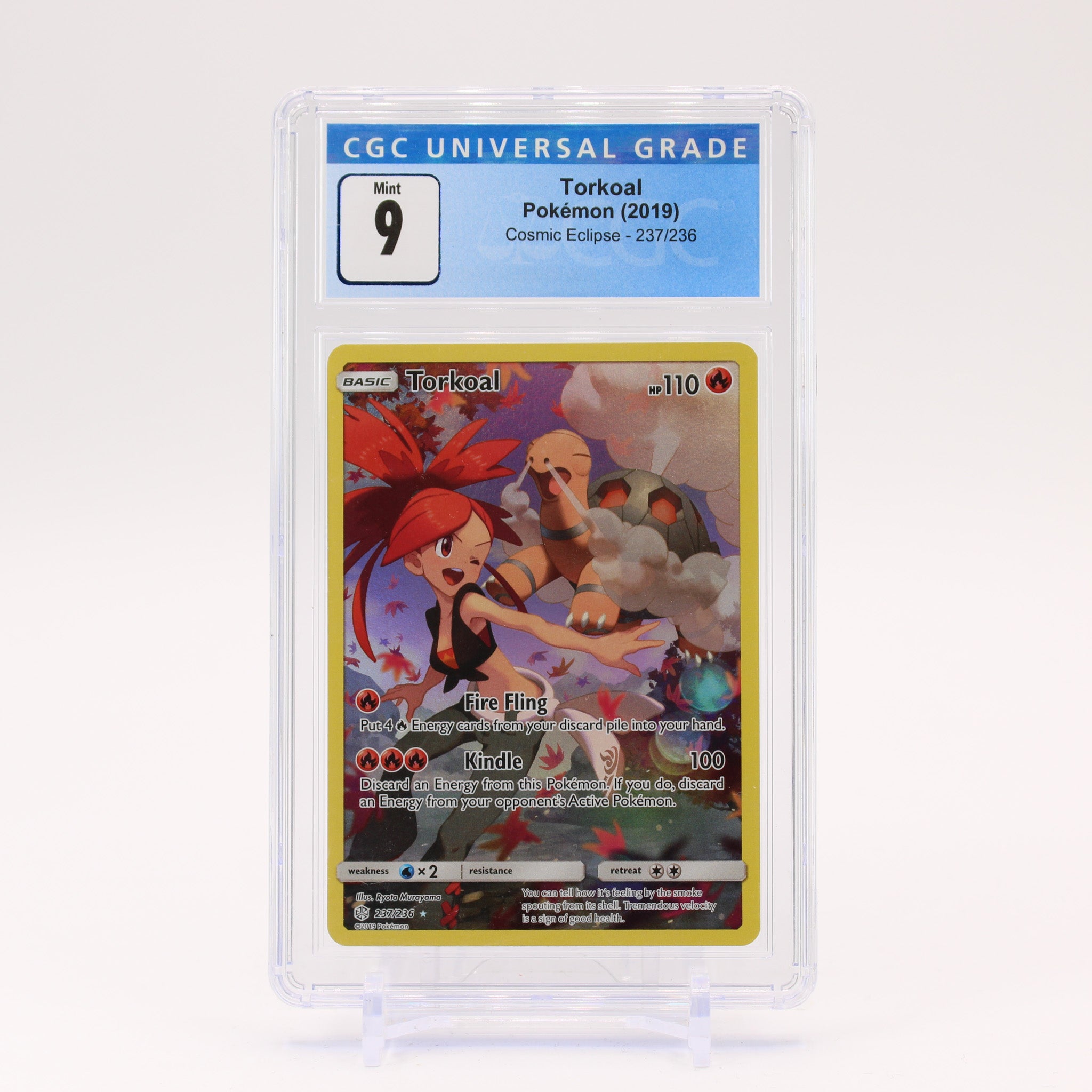 Torkoal - 237/236 CGC 9 Cosmic Eclipse Character Rare Pokemon - MINT