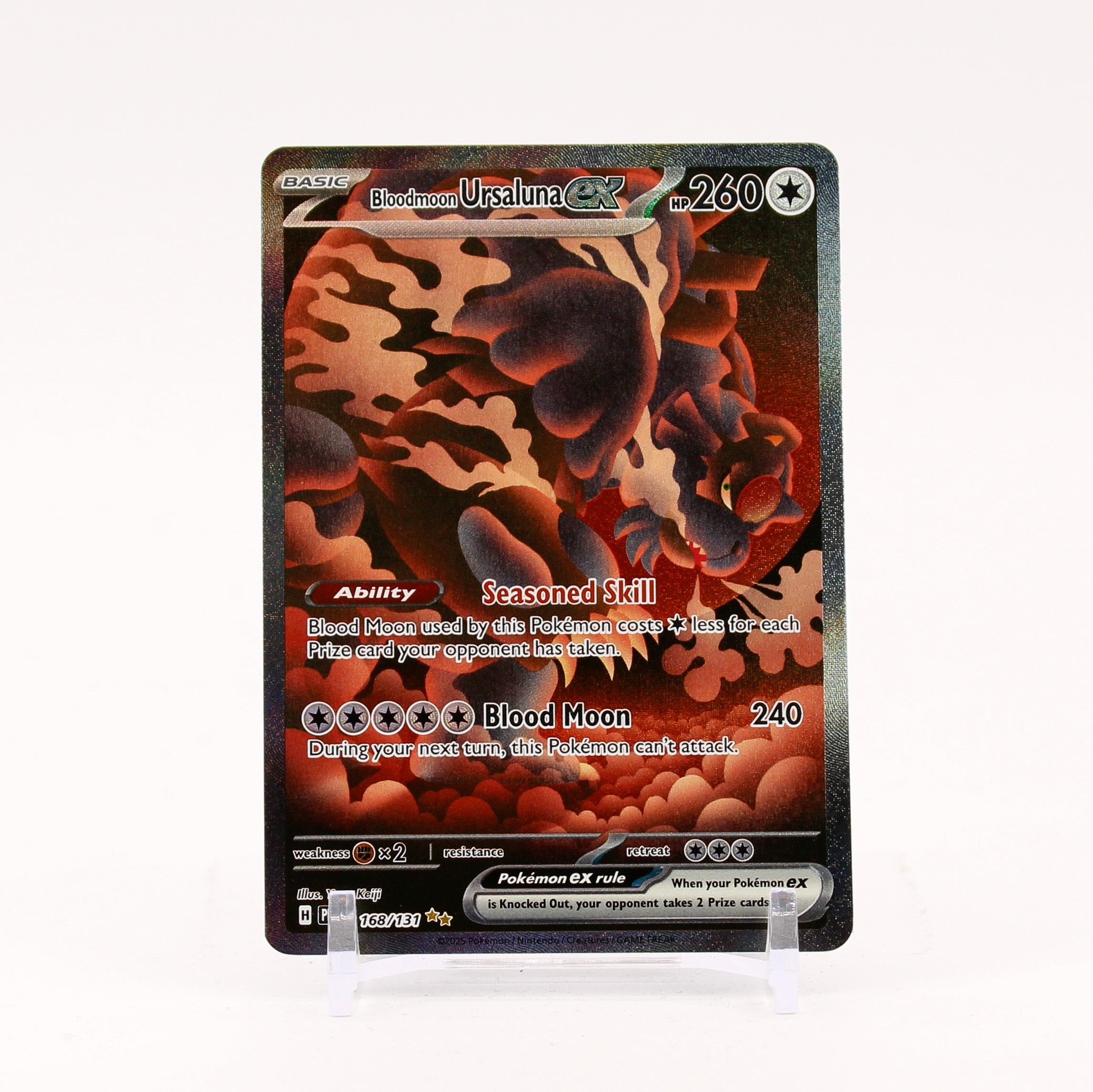 Bloodmoon Ursaluna ex - 168/131 Prismatic Evolutions Special Illustration Pokemon - NM