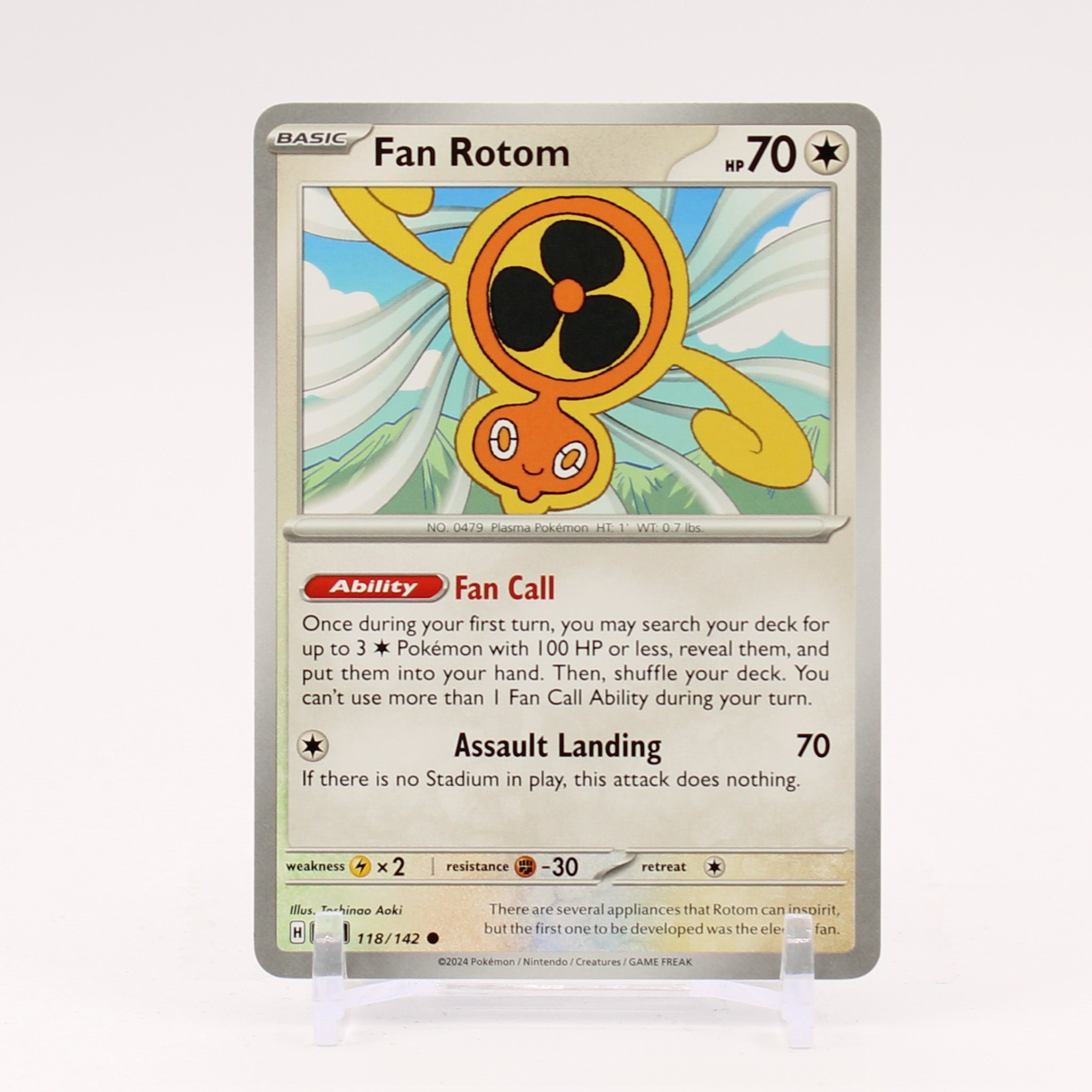 Fan Rotom - 118/142 Stellar Crown Pokemon - NM/MINT