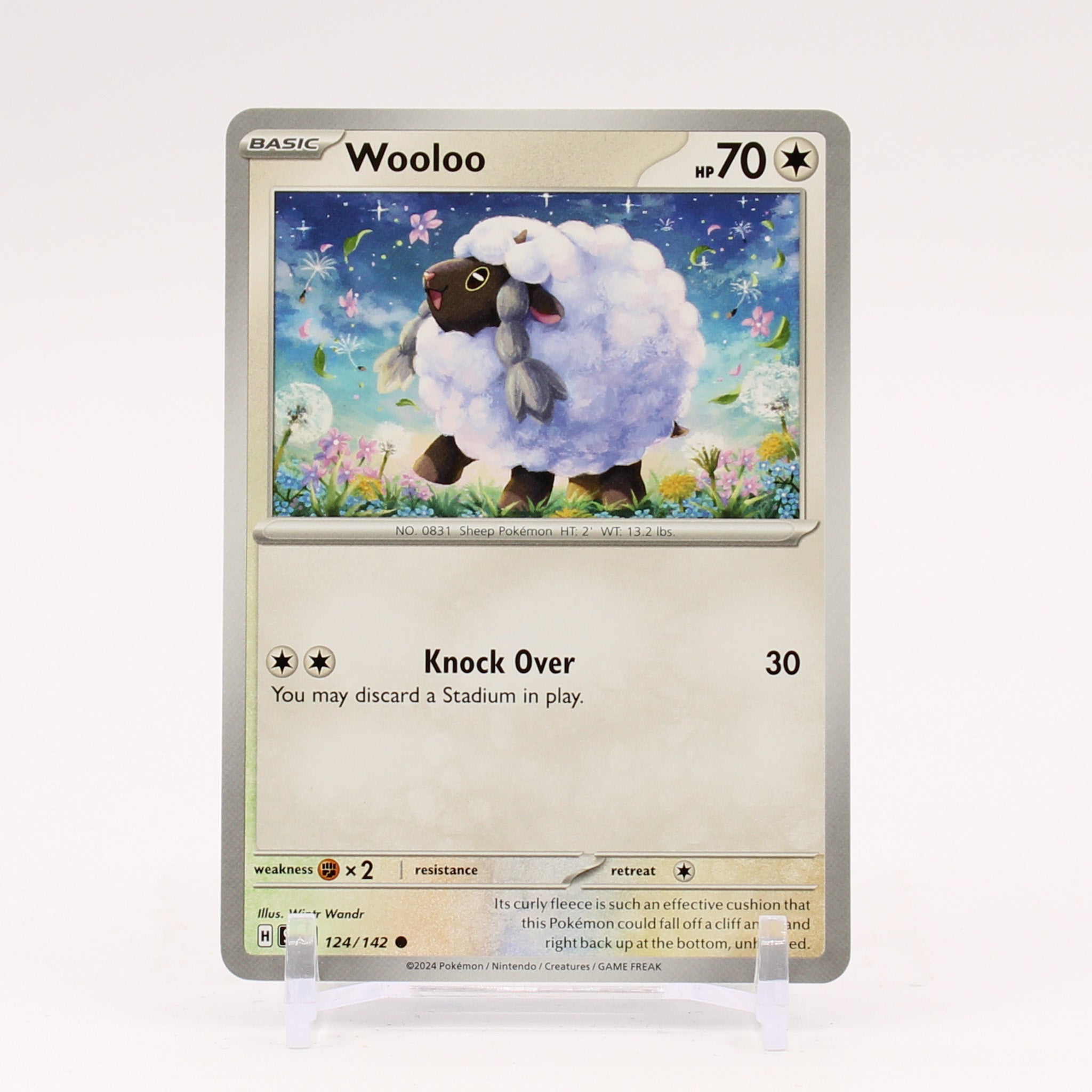 Wooloo - 124/142 Stellar Crown Pokemon - NM/MINT