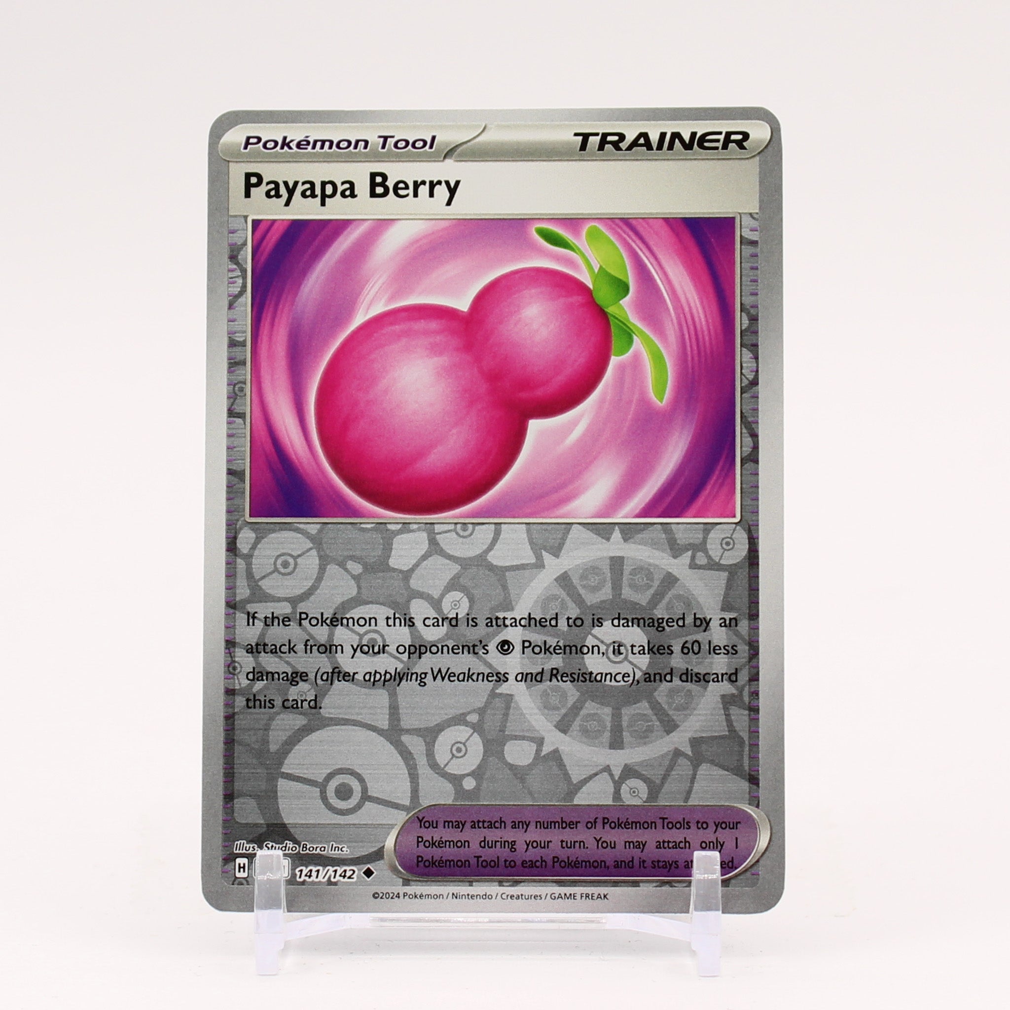 Payapa Berry - 141/142 Stellar Crown REVERSE Holo Trainer - NM/MINT