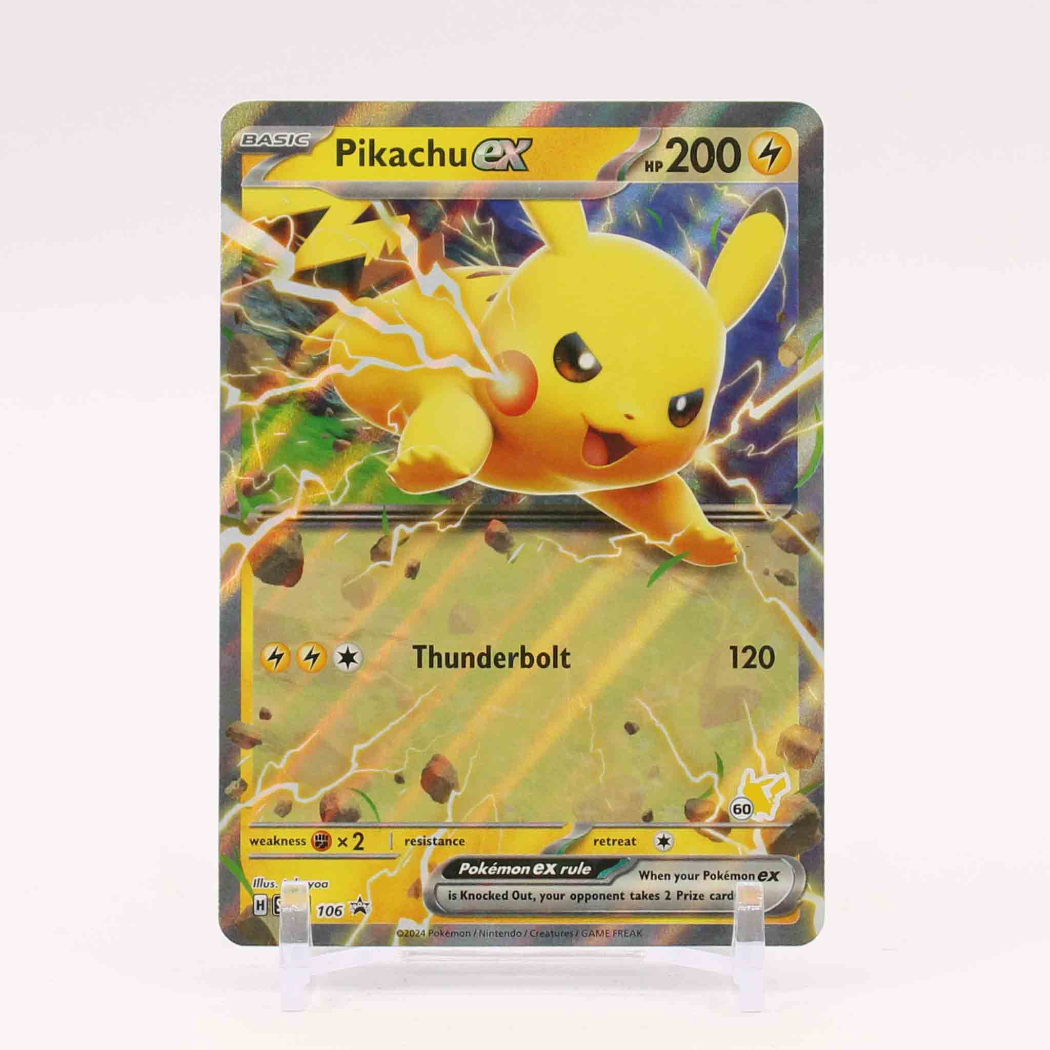 Pikachu ex - SVP106 Battle Academy Promo Pokemon - NM/MINT