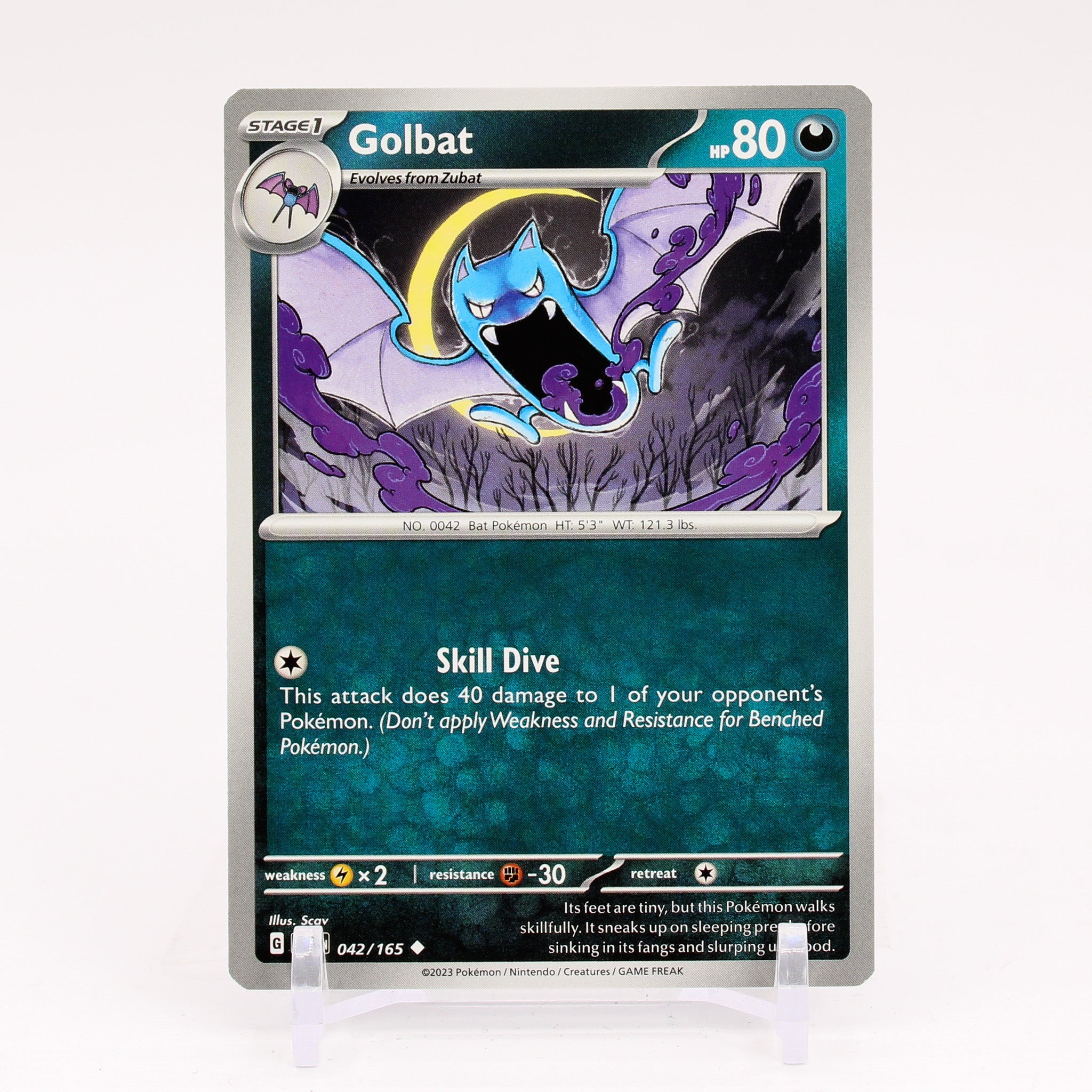 Golbat - 042/165 151 Uncommon Pokemon - NM/MINT