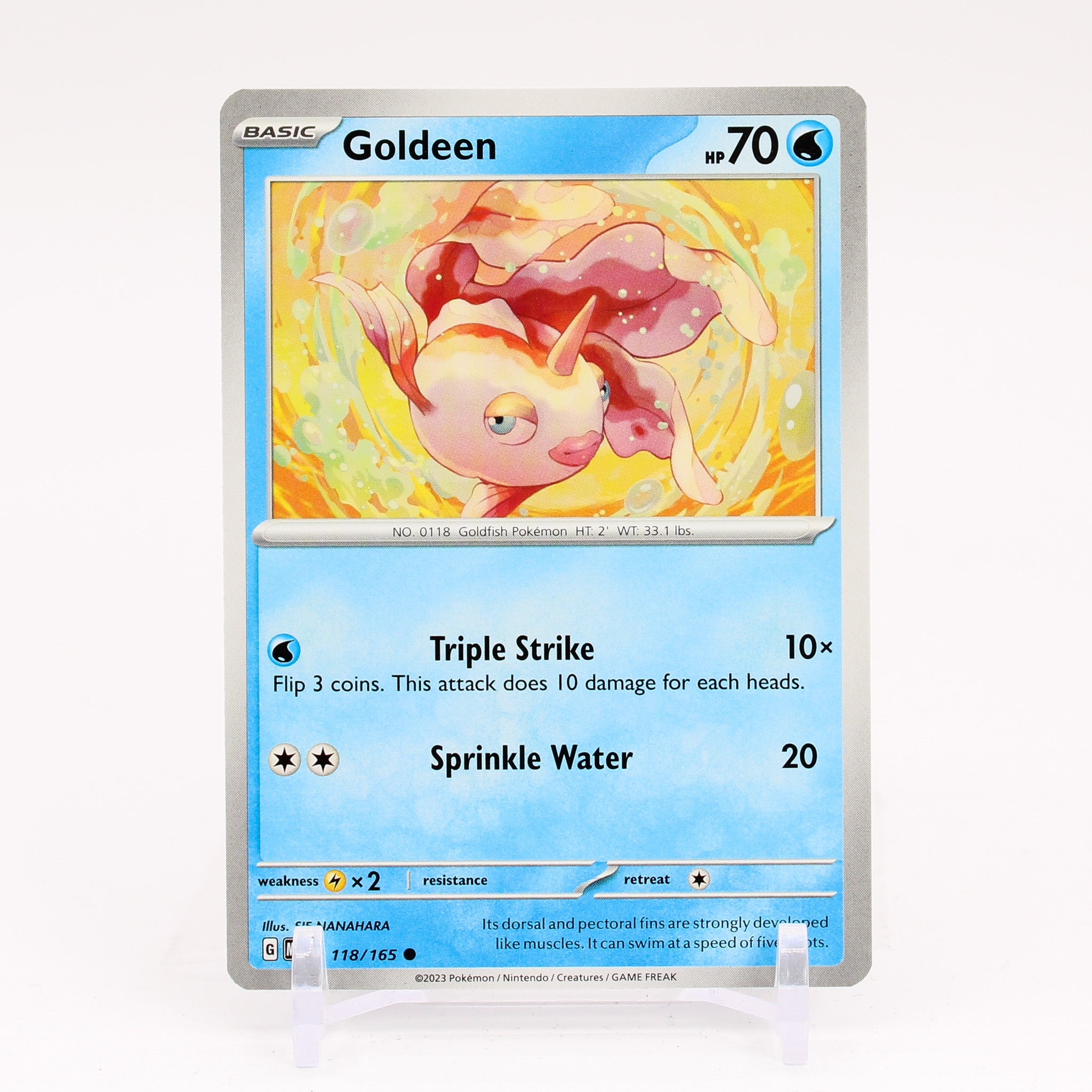 Goldeen - 118/165 151 Common Pokemon - NM/MINT