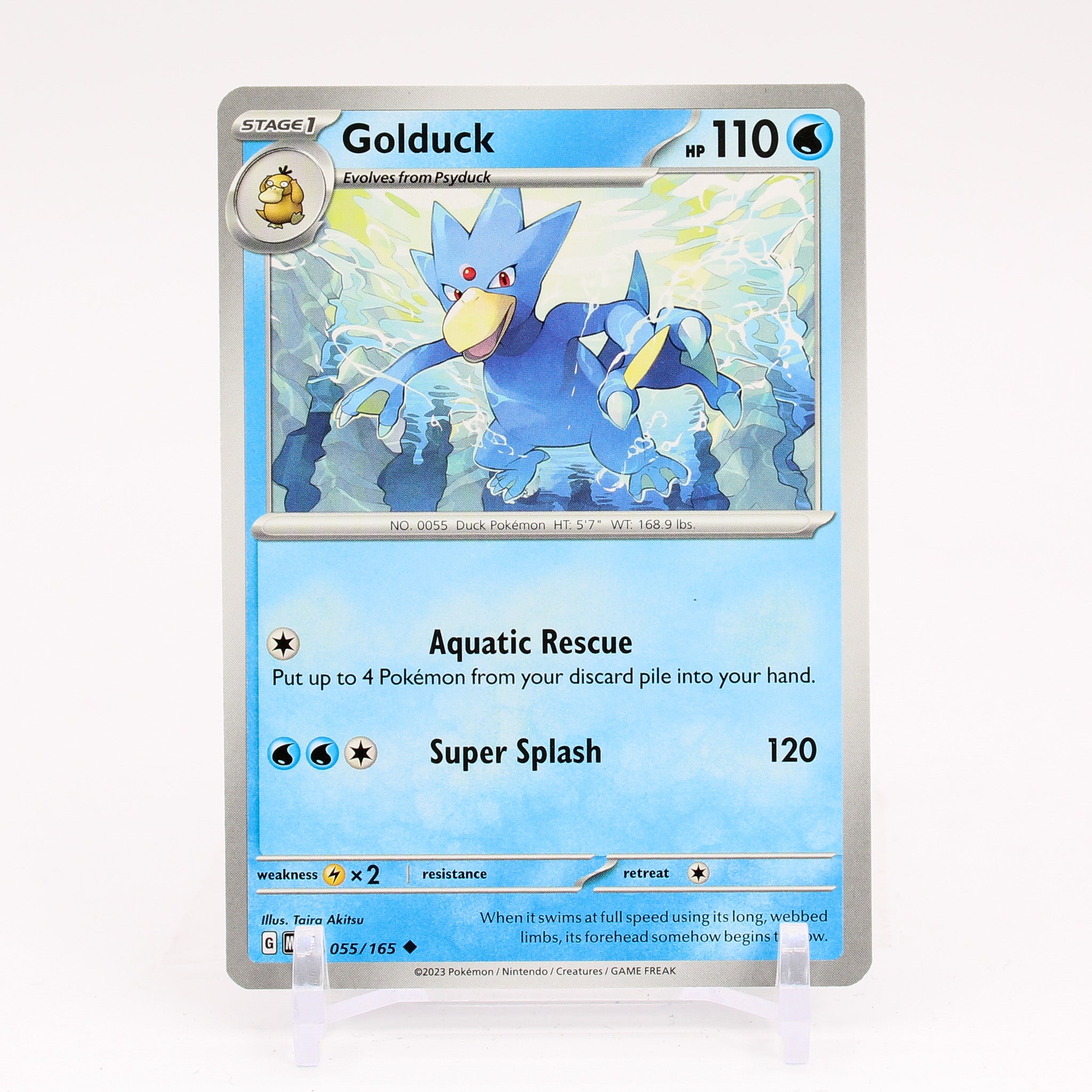Golduck - 055/165 151 Uncommon Pokemon - NM/MINT