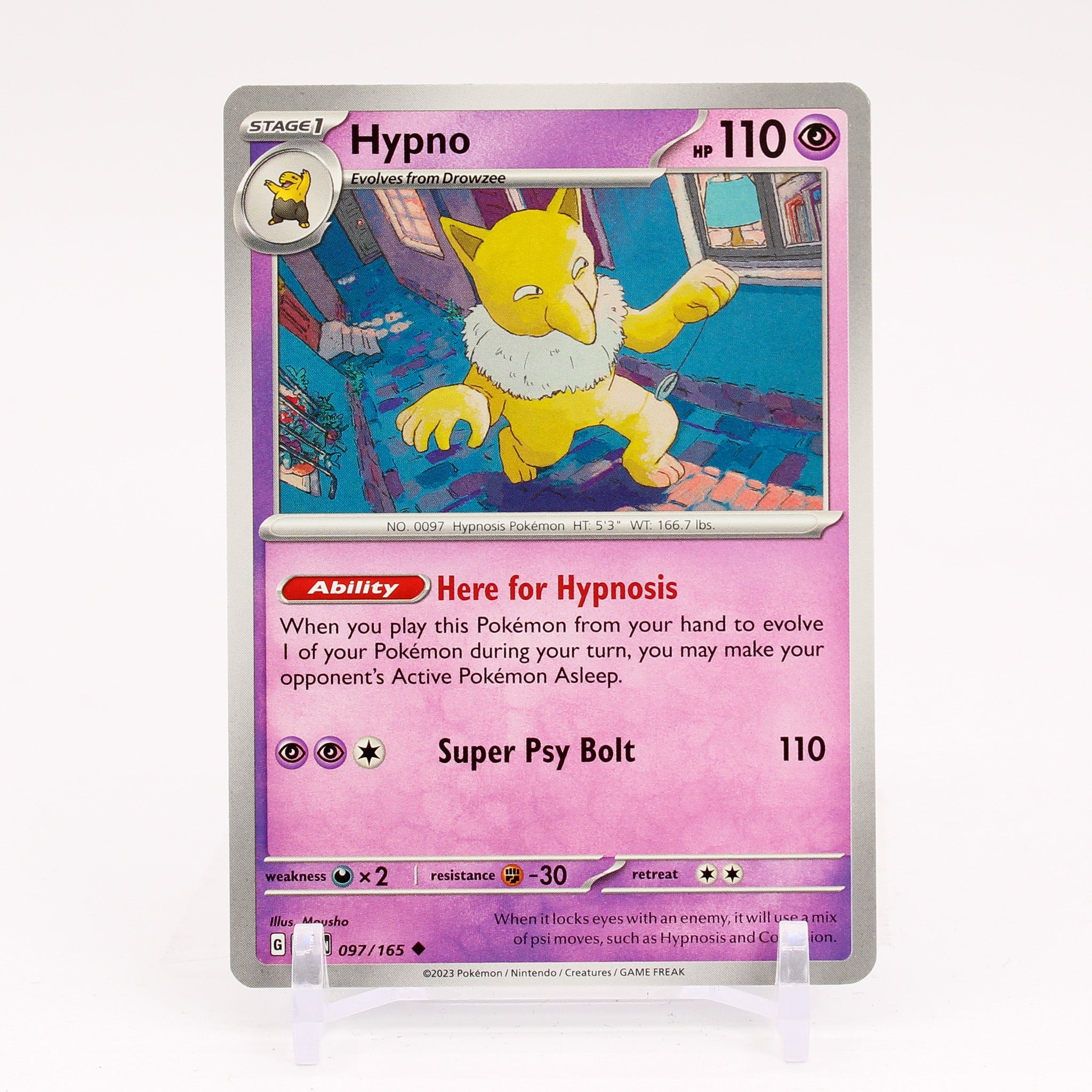 Hypno - 097/165 151 Uncommon Pokemon - NM/MINT