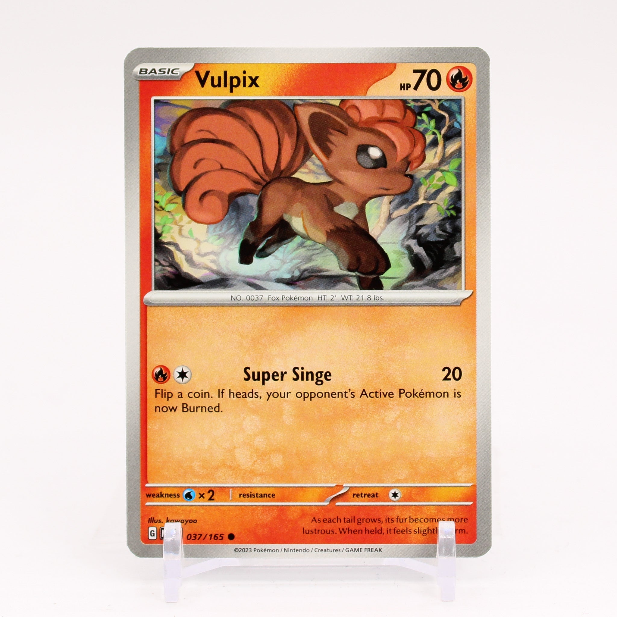 Vulpix - 037/165 151 Common Pokemon - NM/MINT