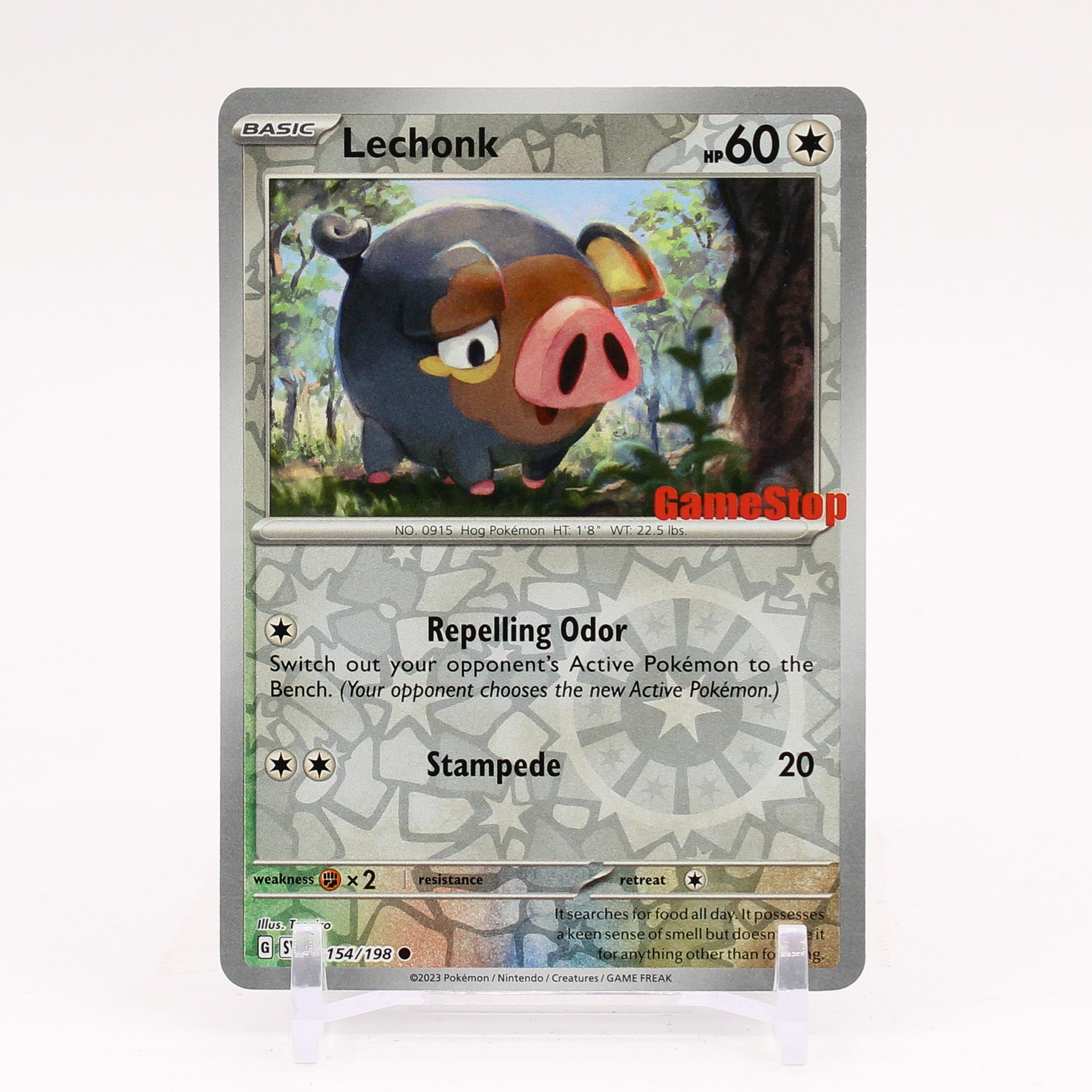 Lechonk - Gamestop Promo Reverse Holo Pokemon - NM/MINT