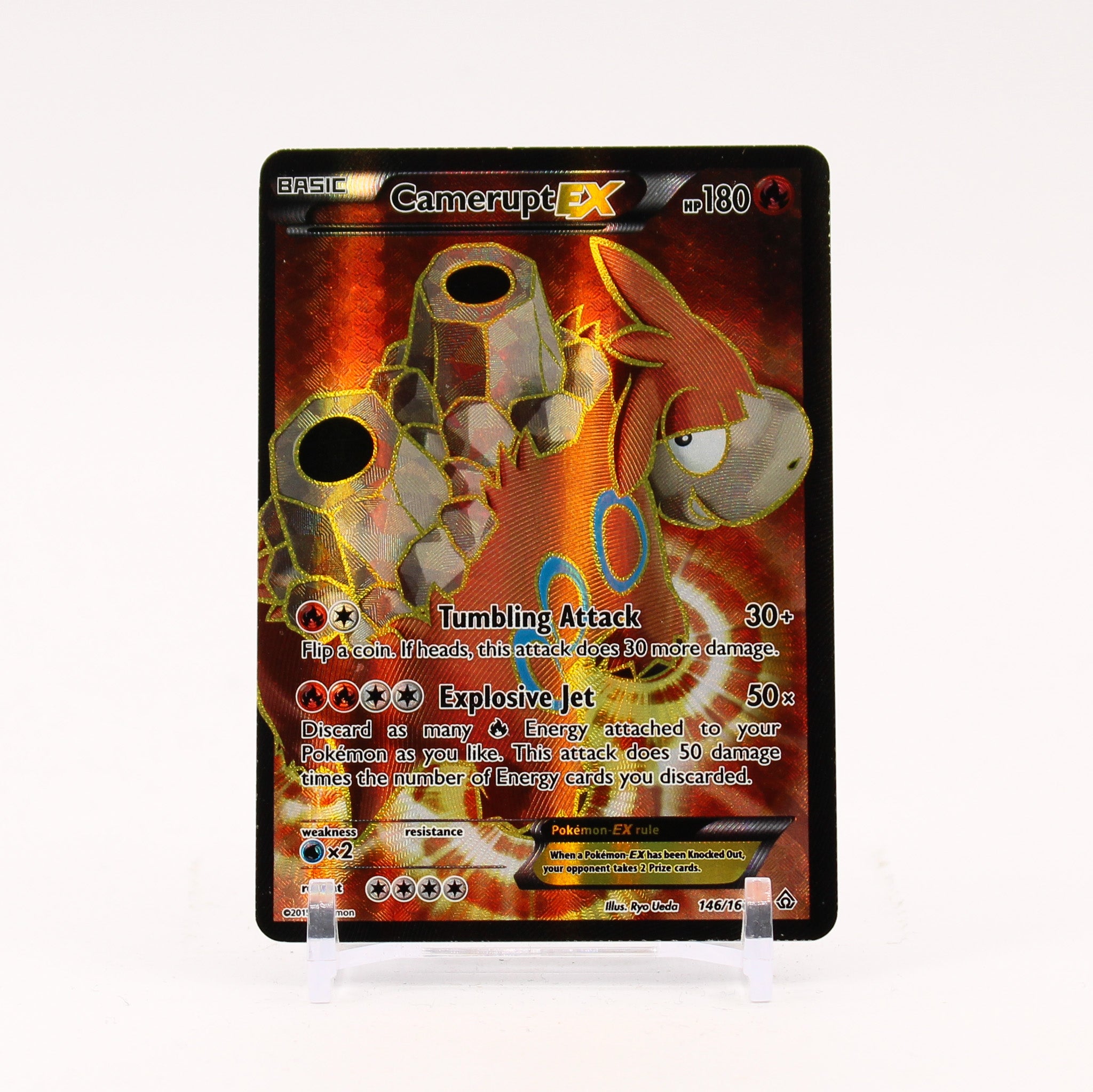 Camerupt EX - 146/160 Primal Clash Full Art Pokemon - NM/LP