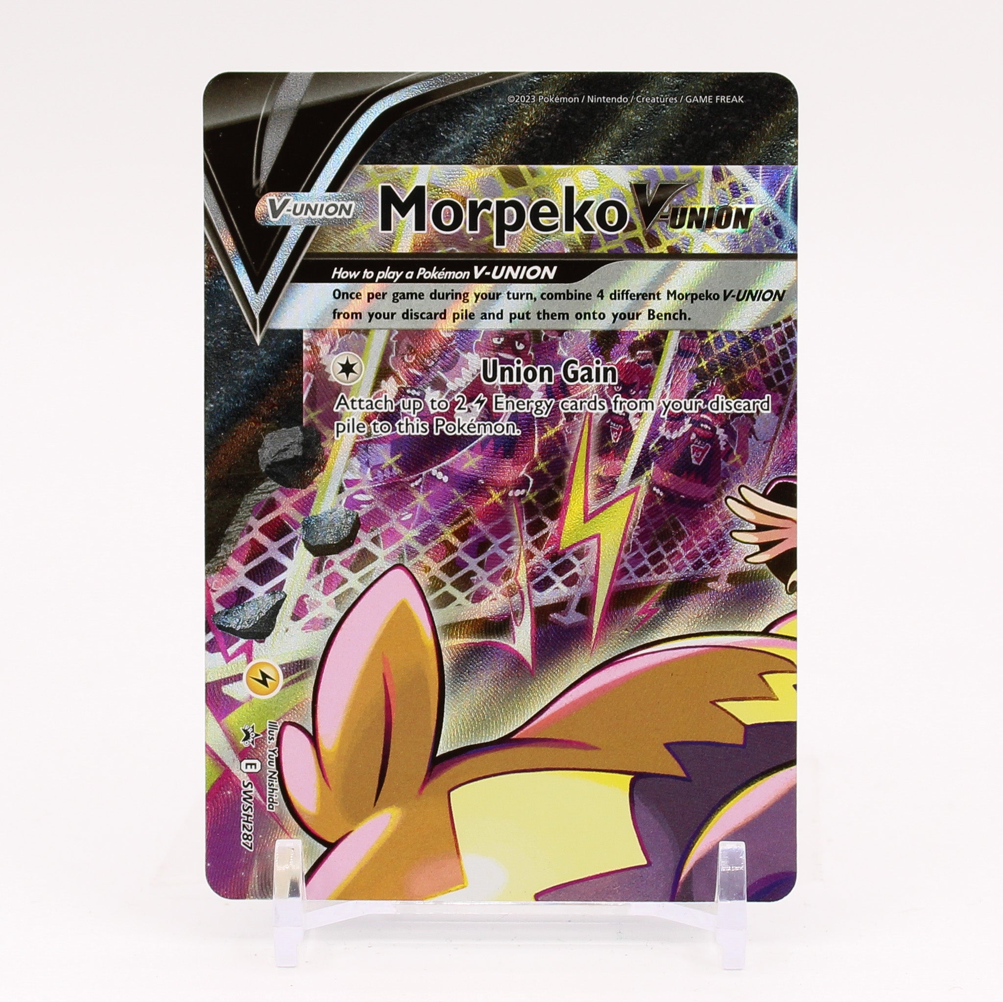 Morpeko V Union - SWSH287 Black Star Promo Pokemon - NM/MINT