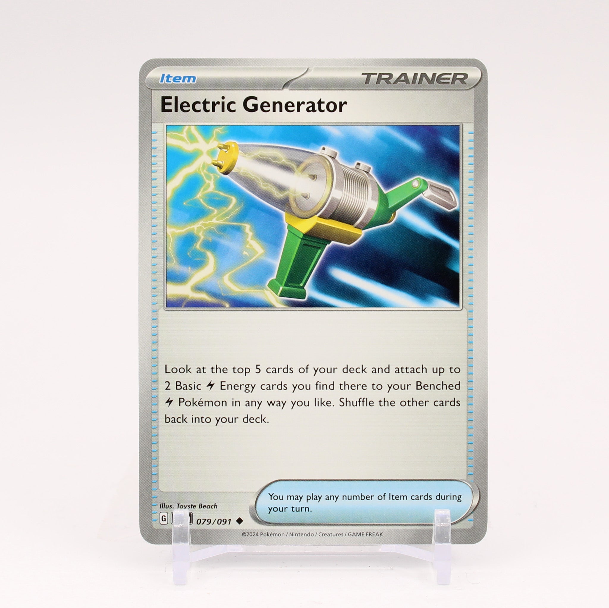 Electric Generator - 079/091 Paldean Fates Trainer - NM/MINT