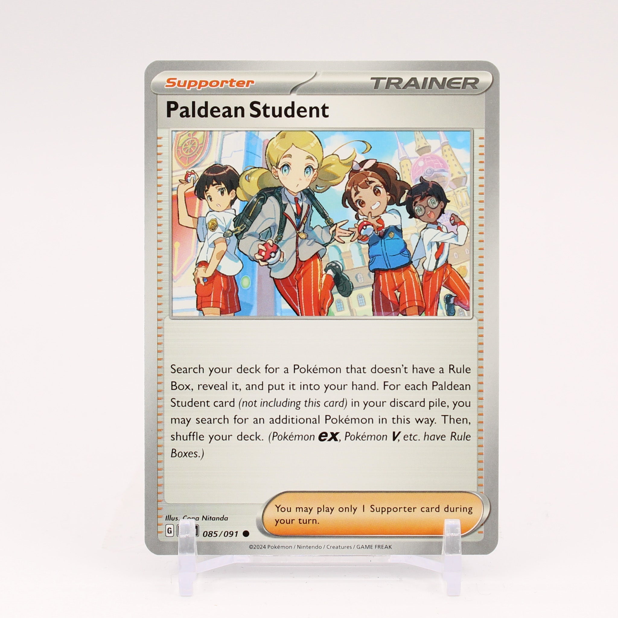Paldean Student - 085/091 Paldean Fates Trainer - NM/MINT