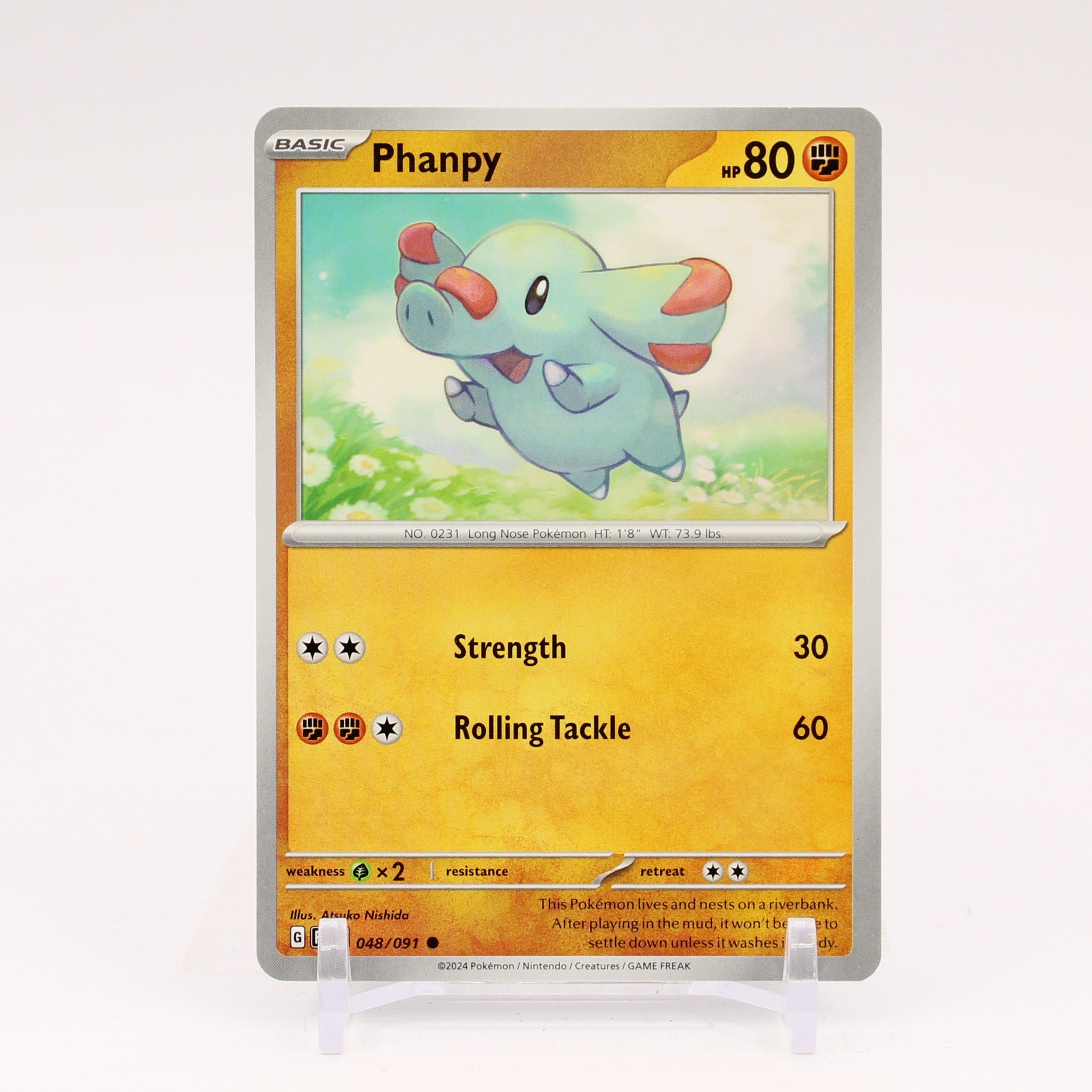 Phanpy - 048/091 Paldean Fates Pokemon - NM/MINT