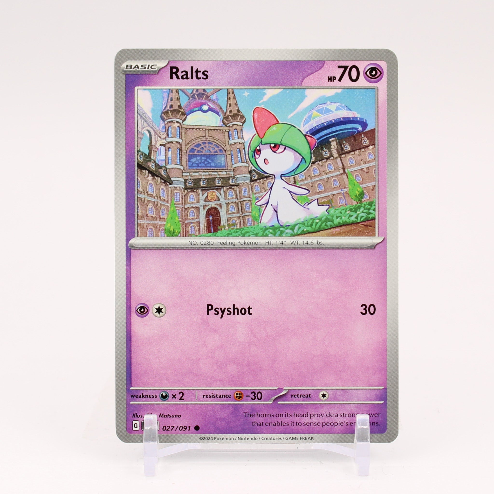 Ralts - 027/091 Paldean Fates Pokemon - NM/MINT