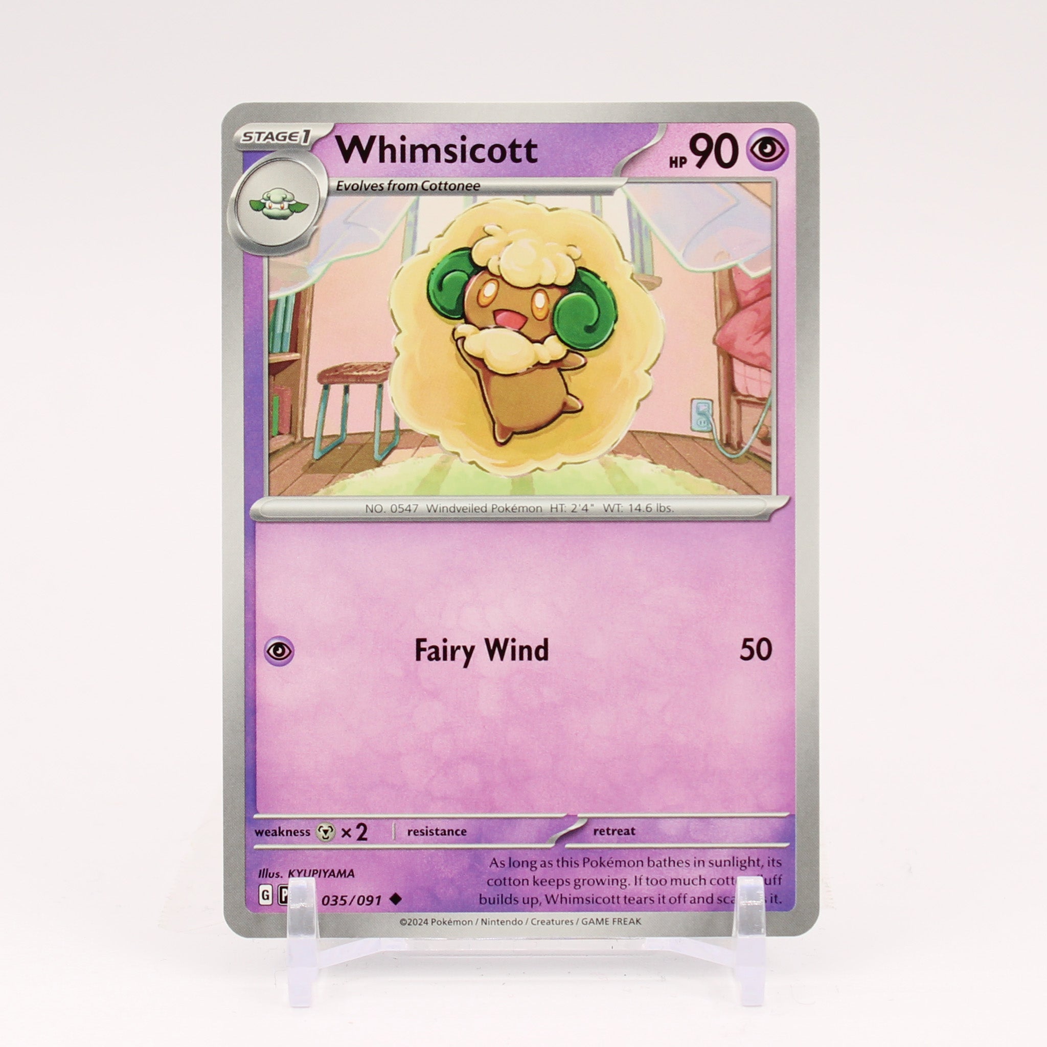 Whimsicott - 035/091 Paldean Fates Pokemon - NM/MINT