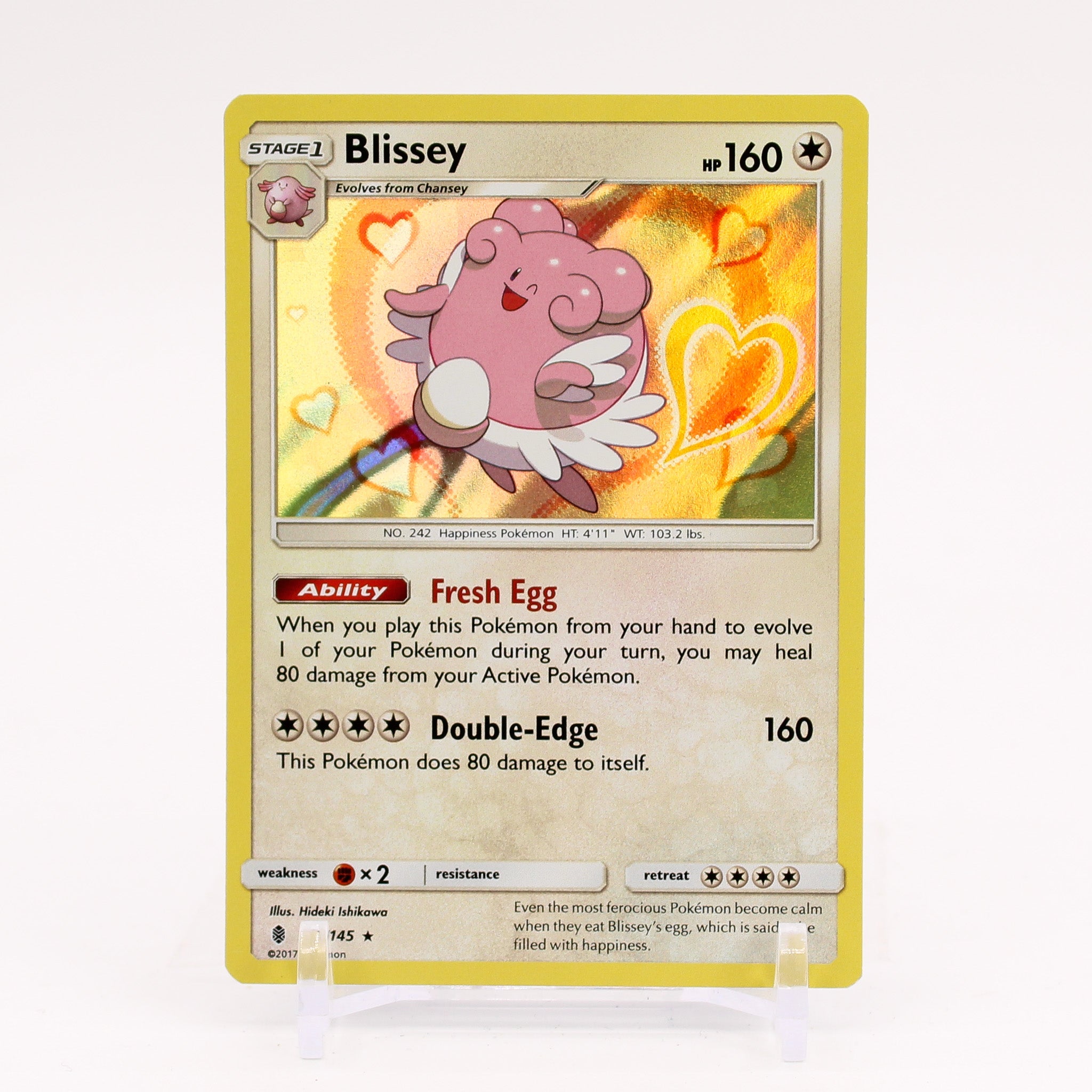 Blissey - 102/145 Guardians Rising Holo Rare Pokemon - NM/MINT