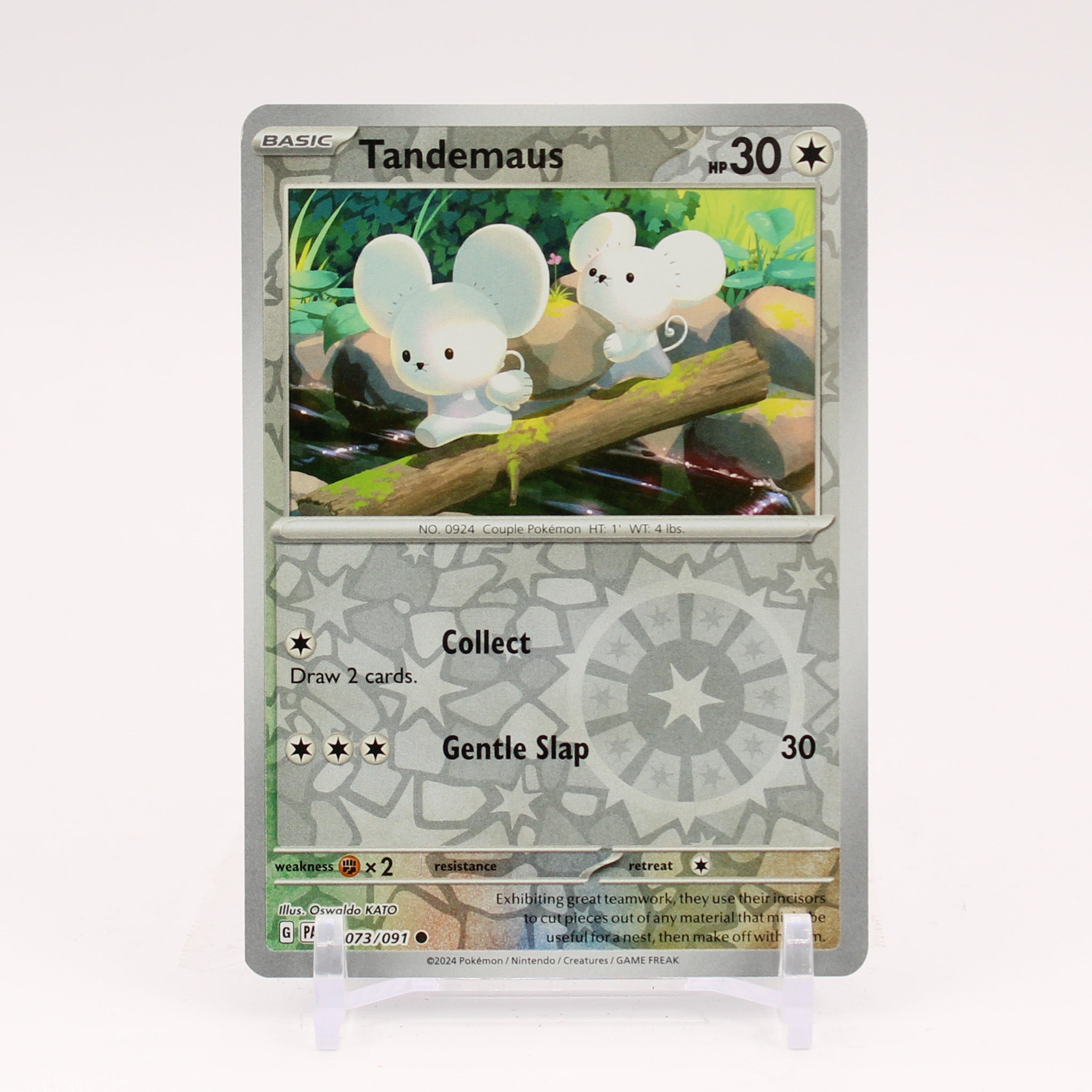 Tandemaus - 073/091 Paldean Fates REVERSE Holo Pokemon - NM/MINT