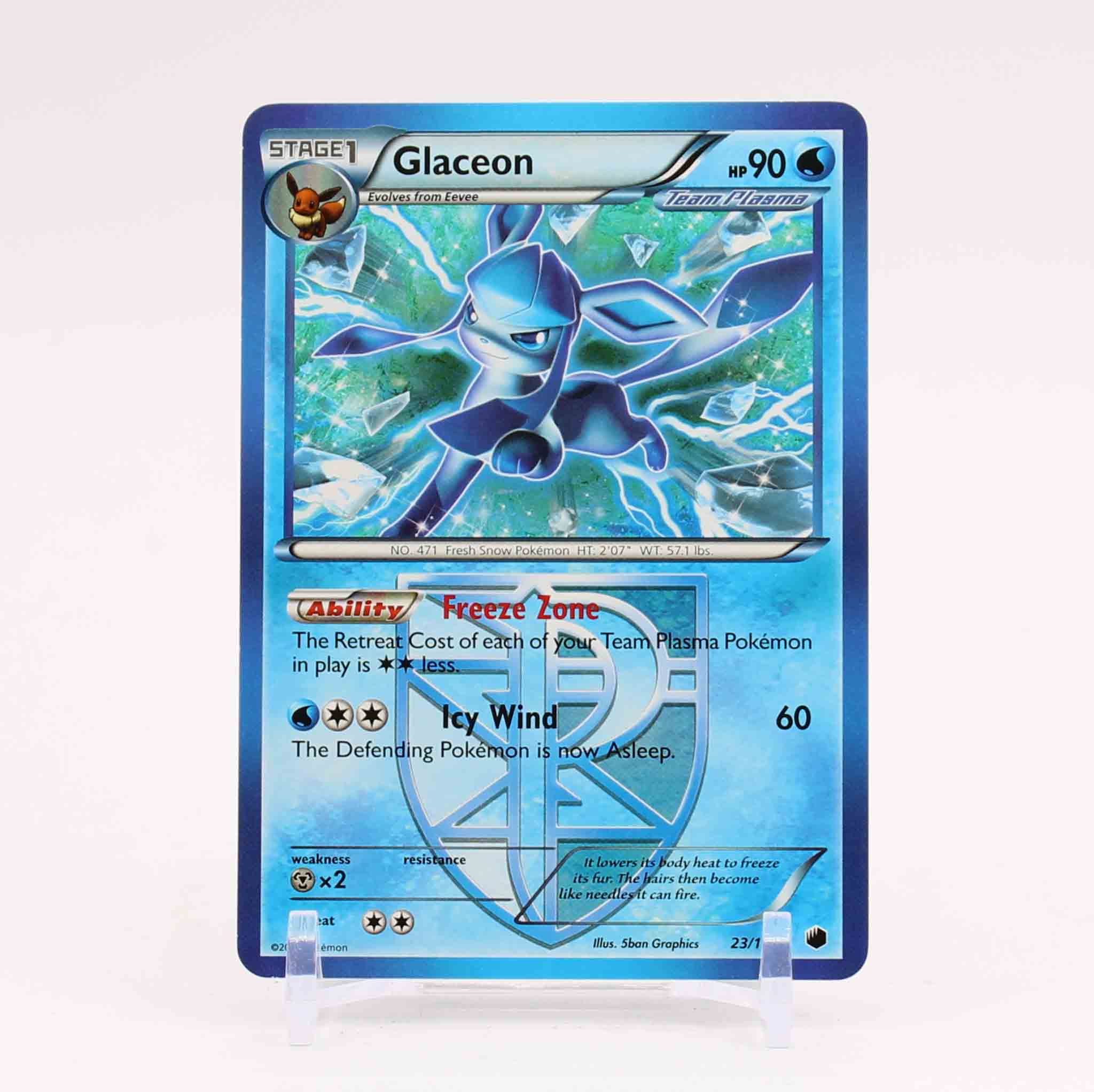 Glaceon - 23/116 Plasma Freeze Rare Pokemon - NM