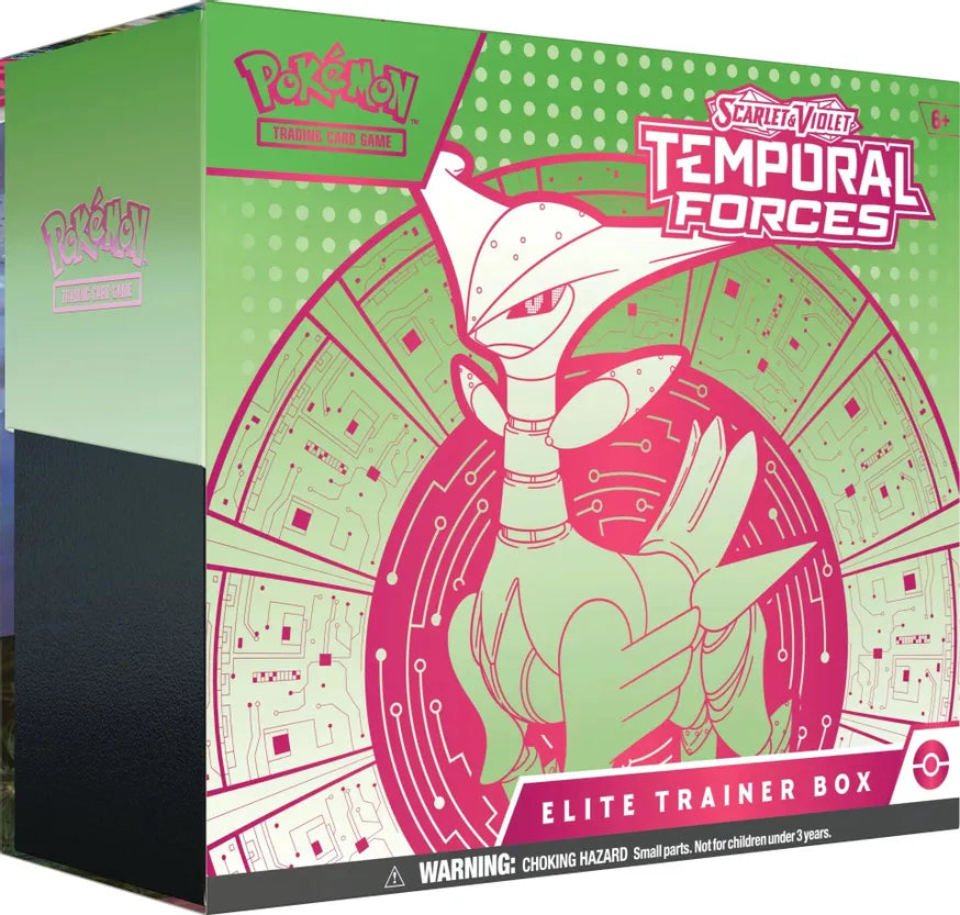 Pokemon ETB Elite Trainer Box - Scarlet & Violet: Temporal Forces (Iron Leaves)