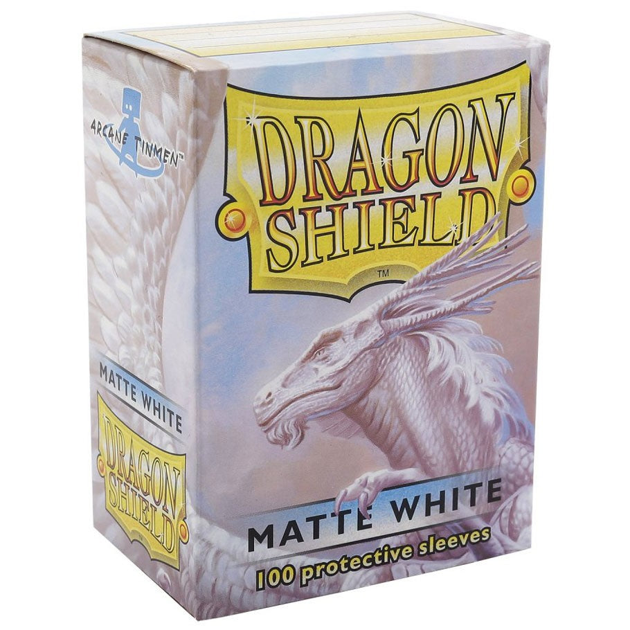 Dragon Shield Standard Card Sleeves - Matte White (100 Count)