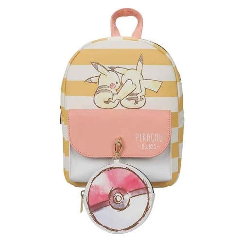 Pokemon Poke Ball Mini-Backpack and Coin Purse Set - Pikachu