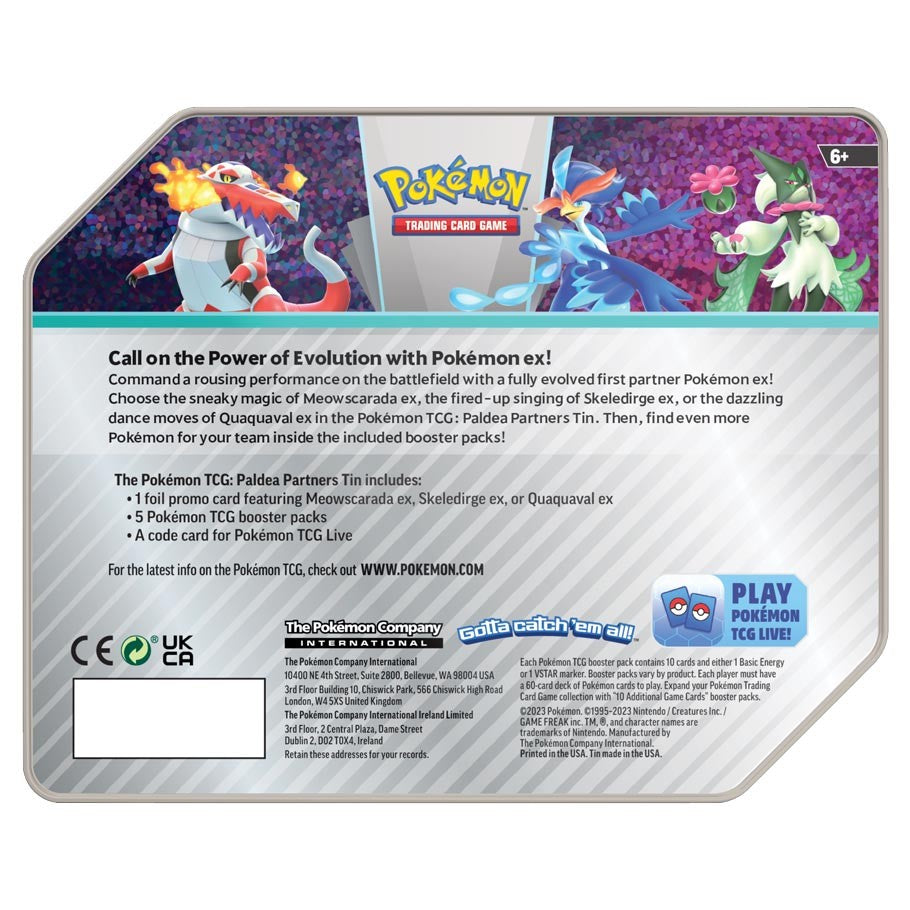 Pokemon Tin - Paldea Partners: Meowscarada ex