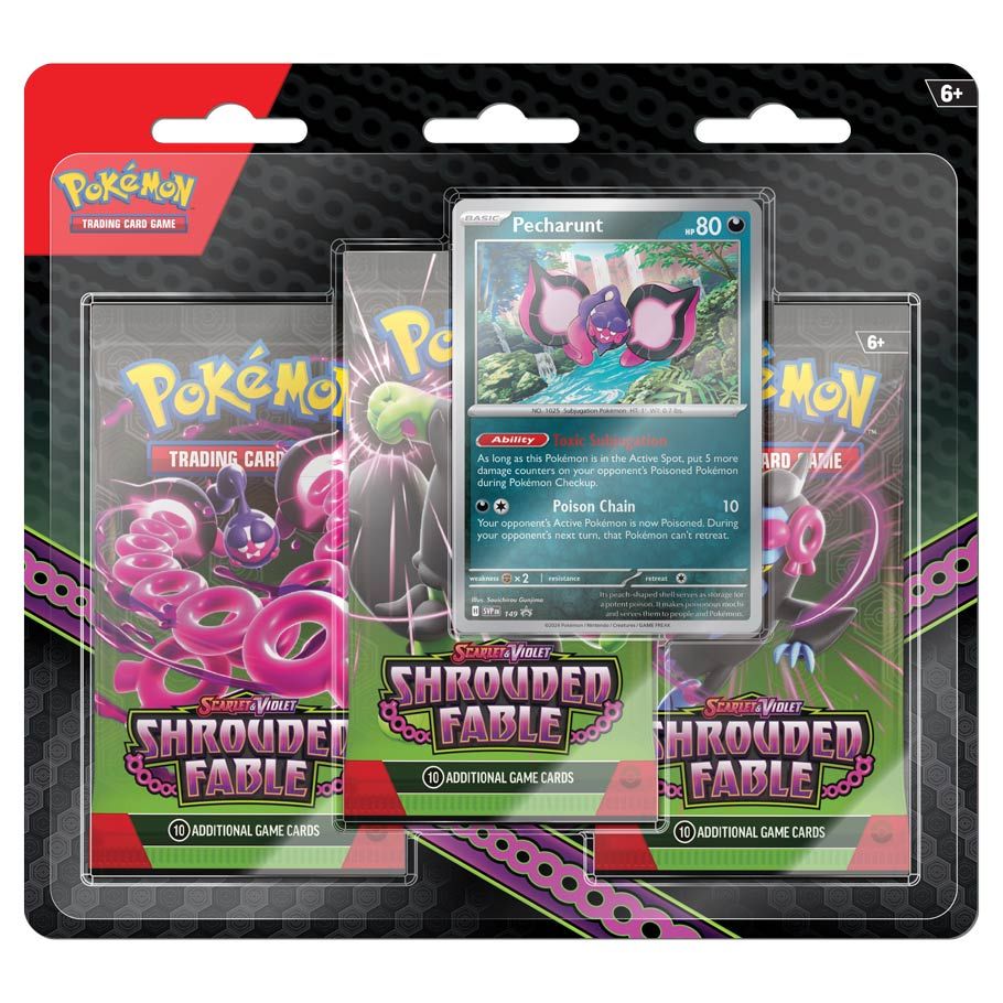 Pokemon Booster Pack 3-Pack Blister Promo - Scarlet & Violet: Shrouded Fable