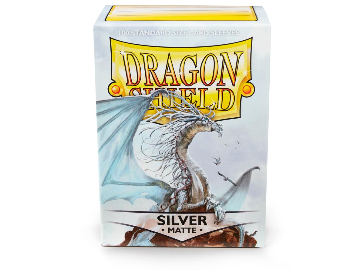 Dragon Shield Standard Card Sleeves - Matte Silver (100 count)