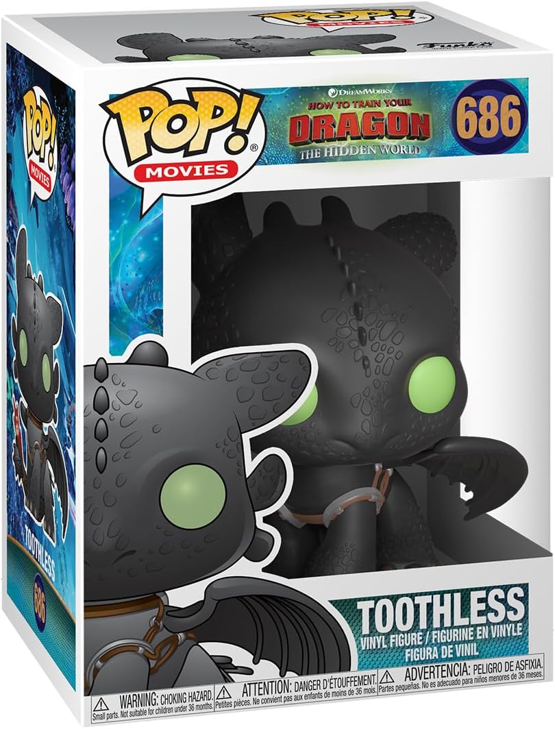 Funko Pop -  How To Train Your Dragon Vinyl Figure - Toothless 686