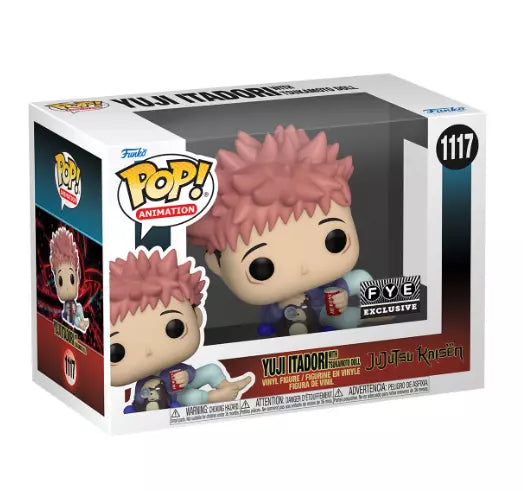 Funko Pop - Jujutsu Kaisen Vinyl Figure - Yuji Itadori With Tsukamoto Doll 1117 FYE
