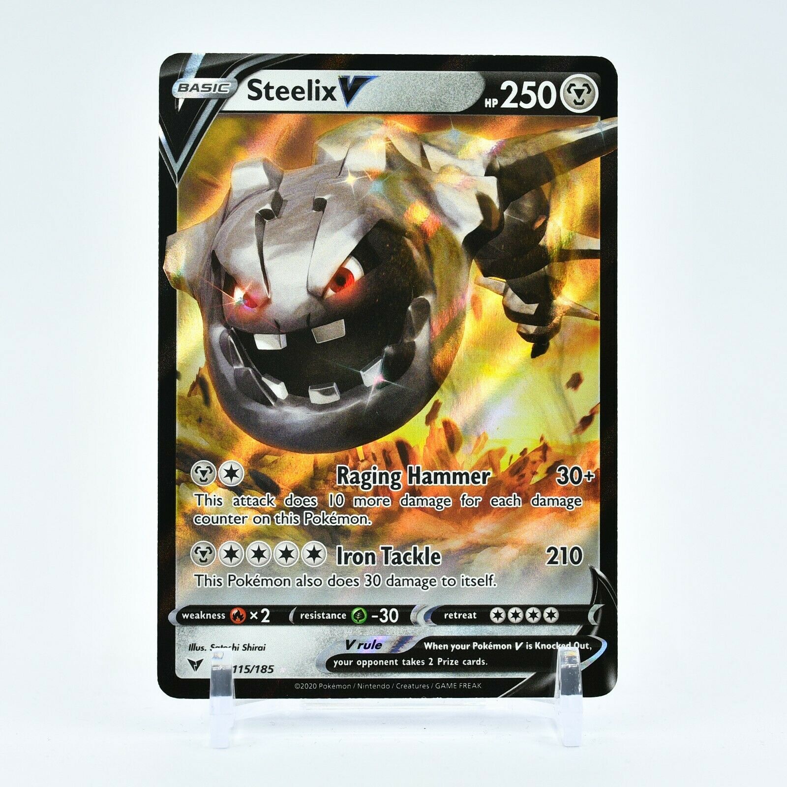 Steelix V - 115/185 Vivid Voltage Ultra Rare Pokemon - NM/MINT