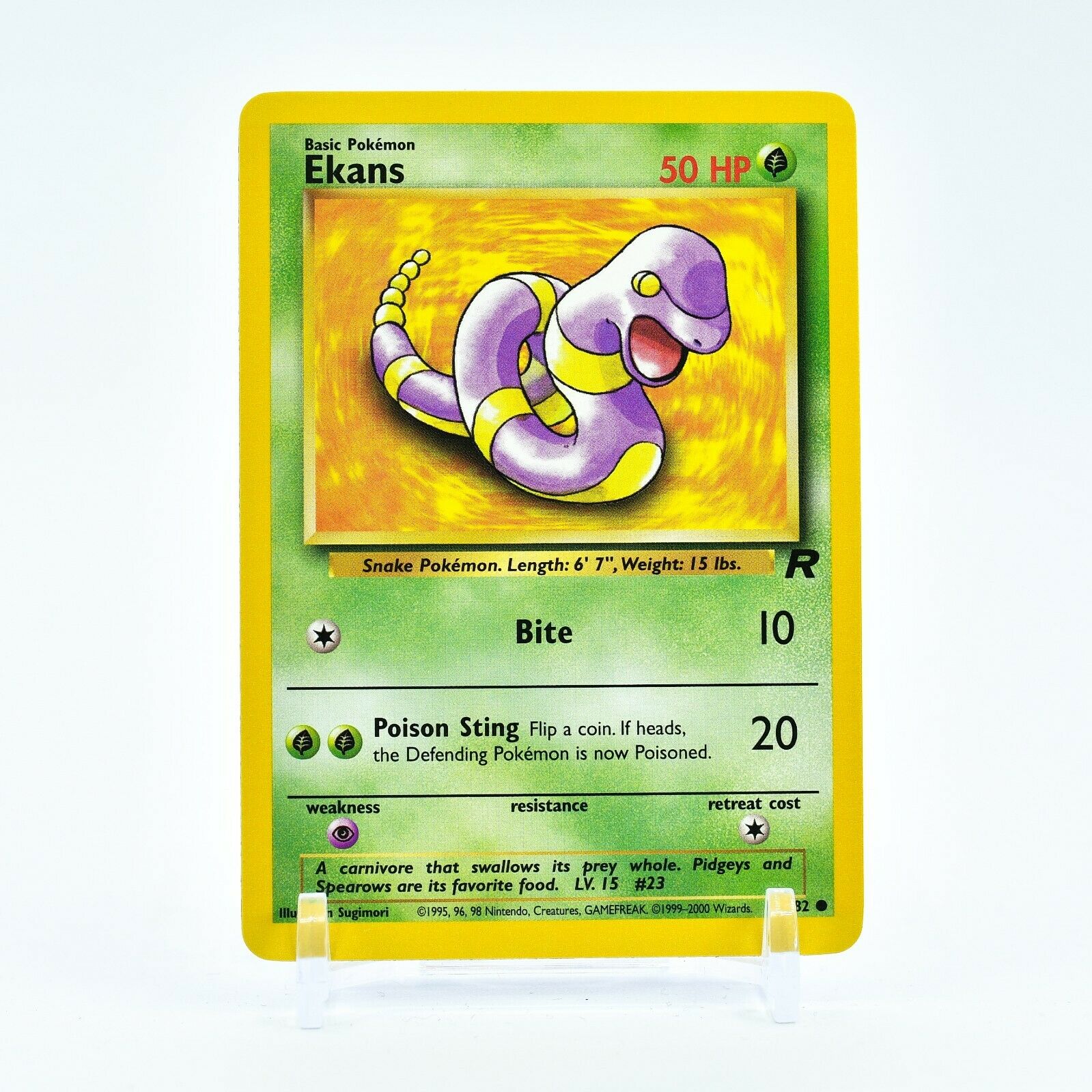 Ekans - 56/82 Team Rocket Unlimited Common Pokemon - NM