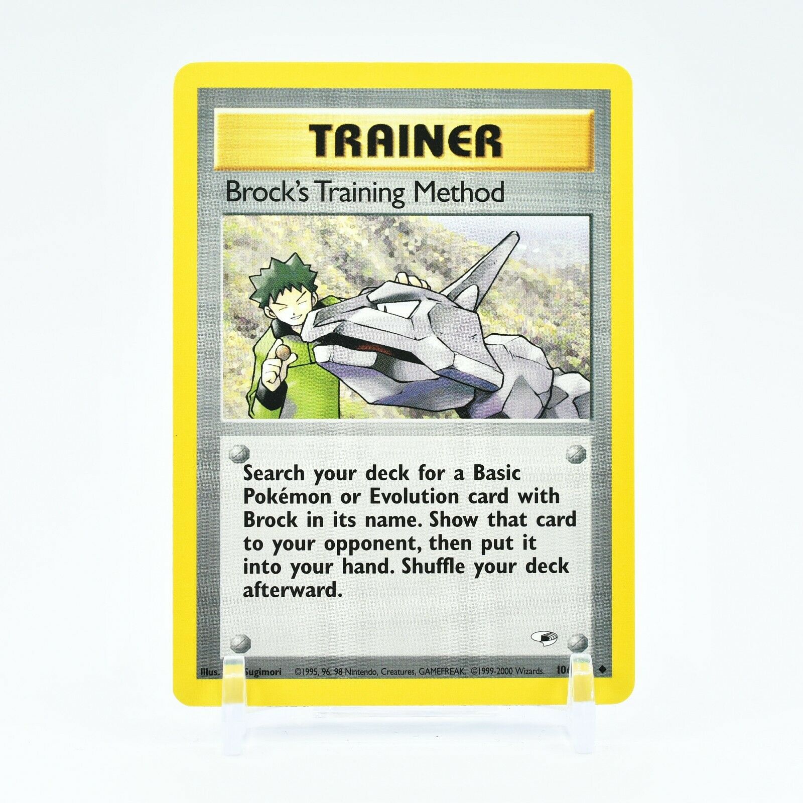 Brock's Training Method - 106/132 Gym Heroes Unlimited Uncommon Trainer - NM