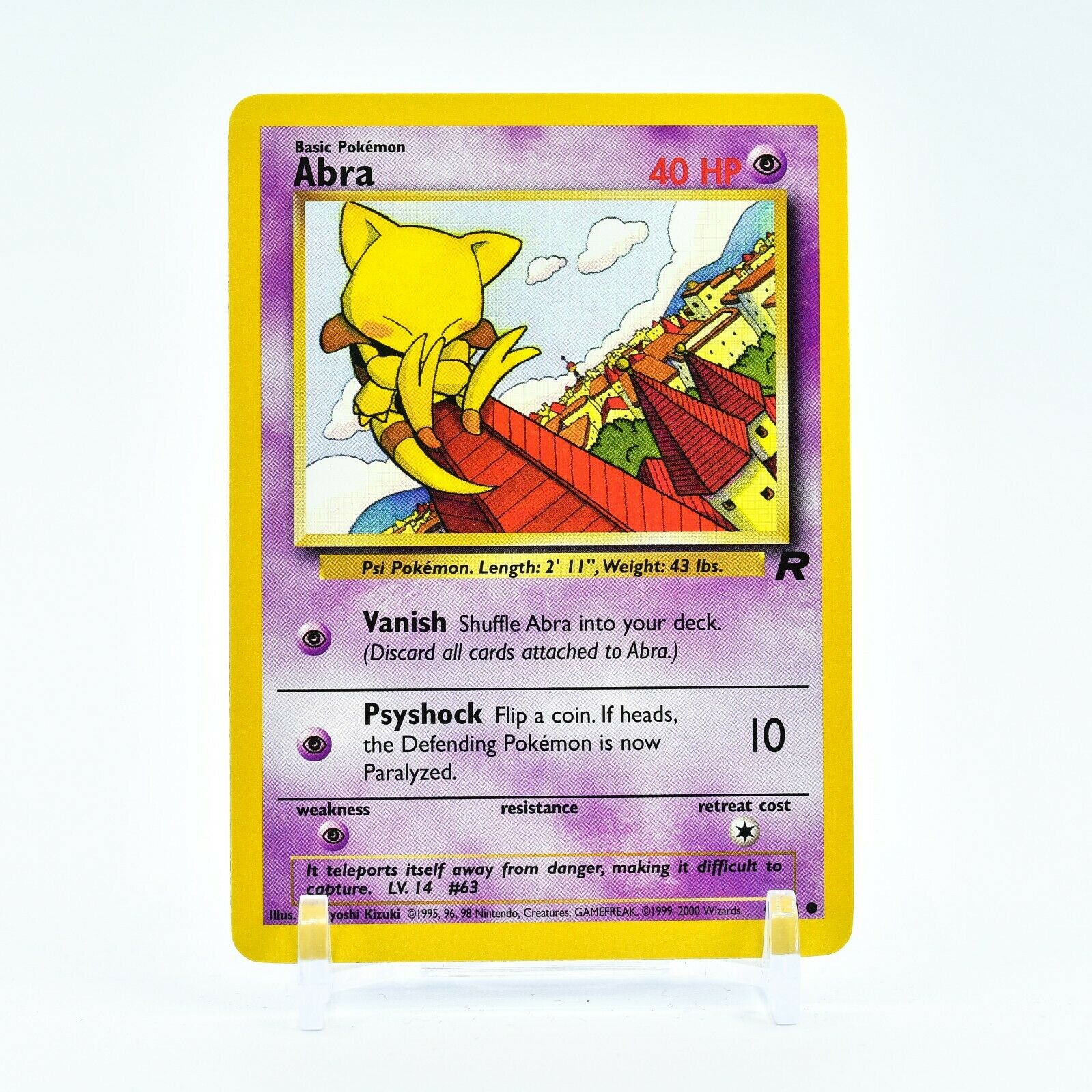 Abra - 49/82 Team Rocket Unlimited Common Pokemon - NM