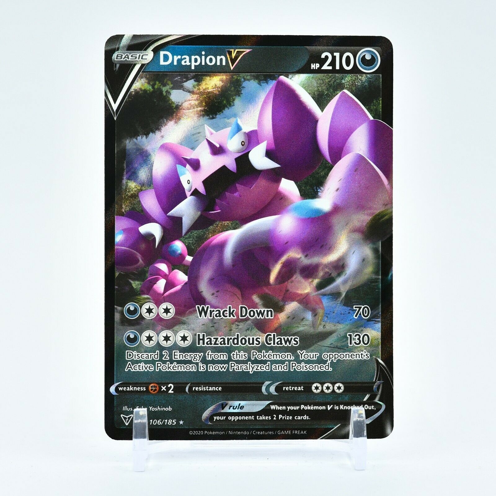 Drapion V - 106/185 Vivid Voltage Ultra Rare Pokemon - NM/MINT