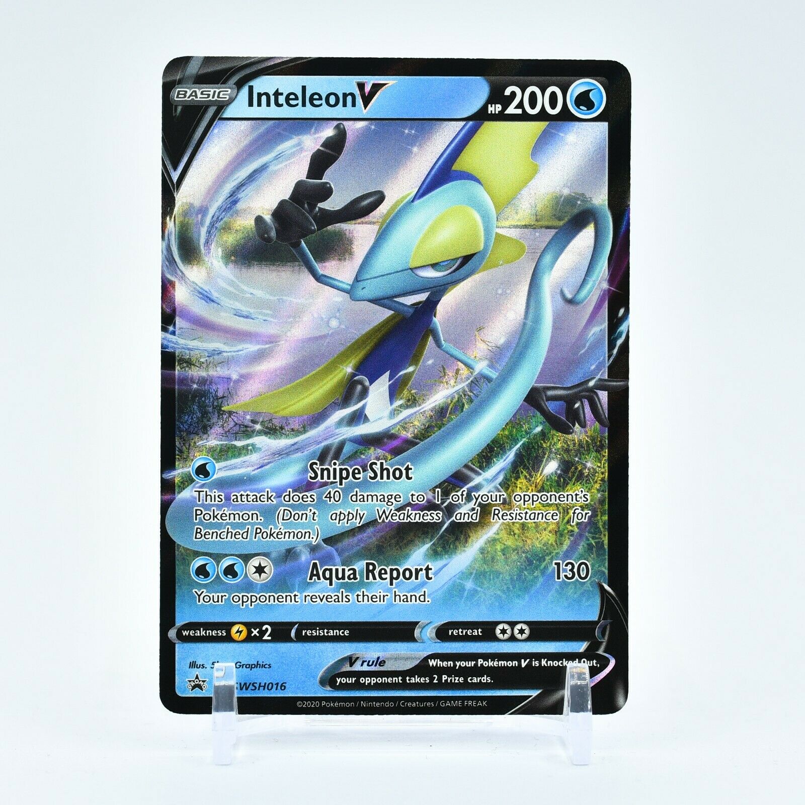 Inteleon V - SWSH016 Black Star Promo Ultra Rare Pokemon - NM/MINT