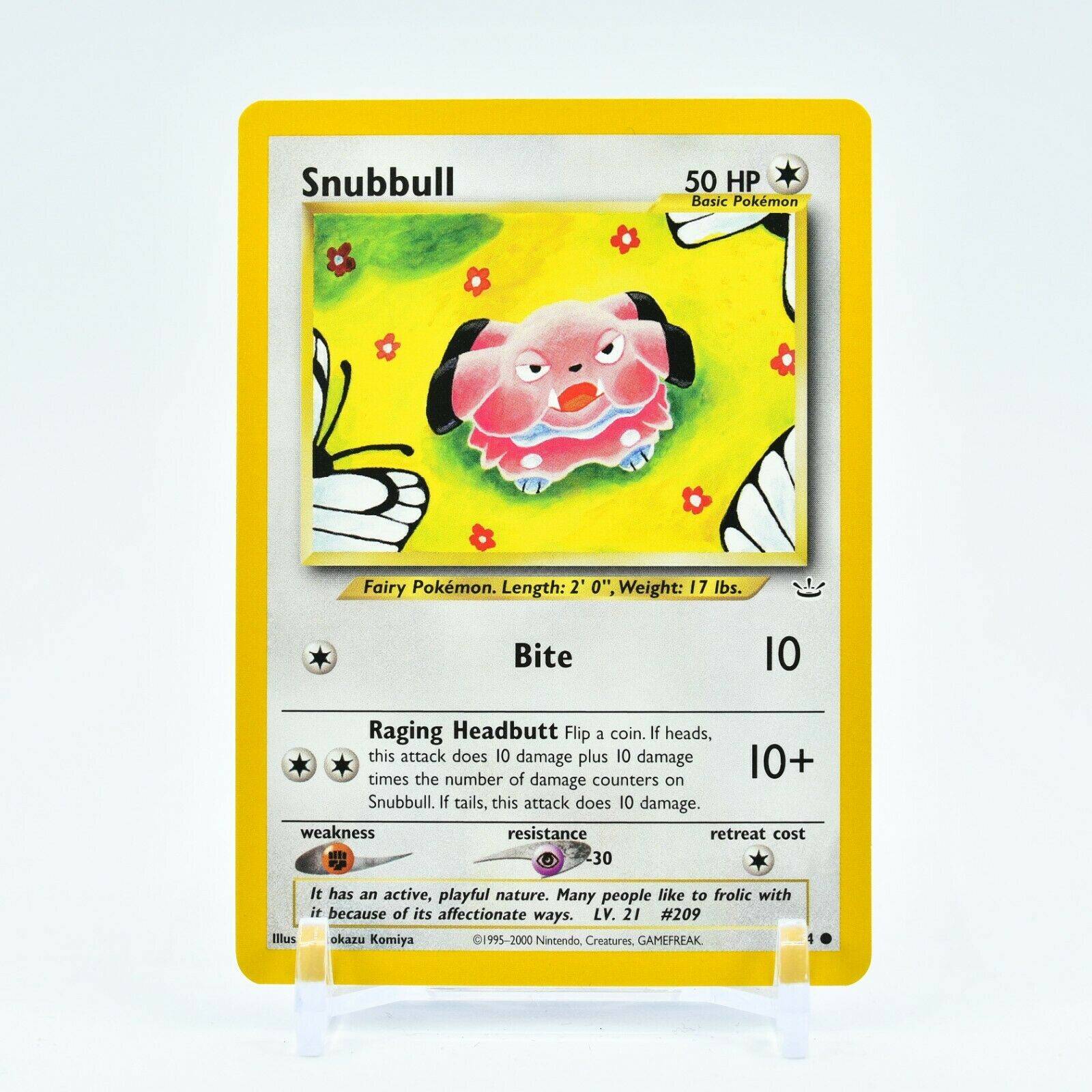 Snubbull - 55/64 Neo Revelation Unlimited Common Pokemon - NM