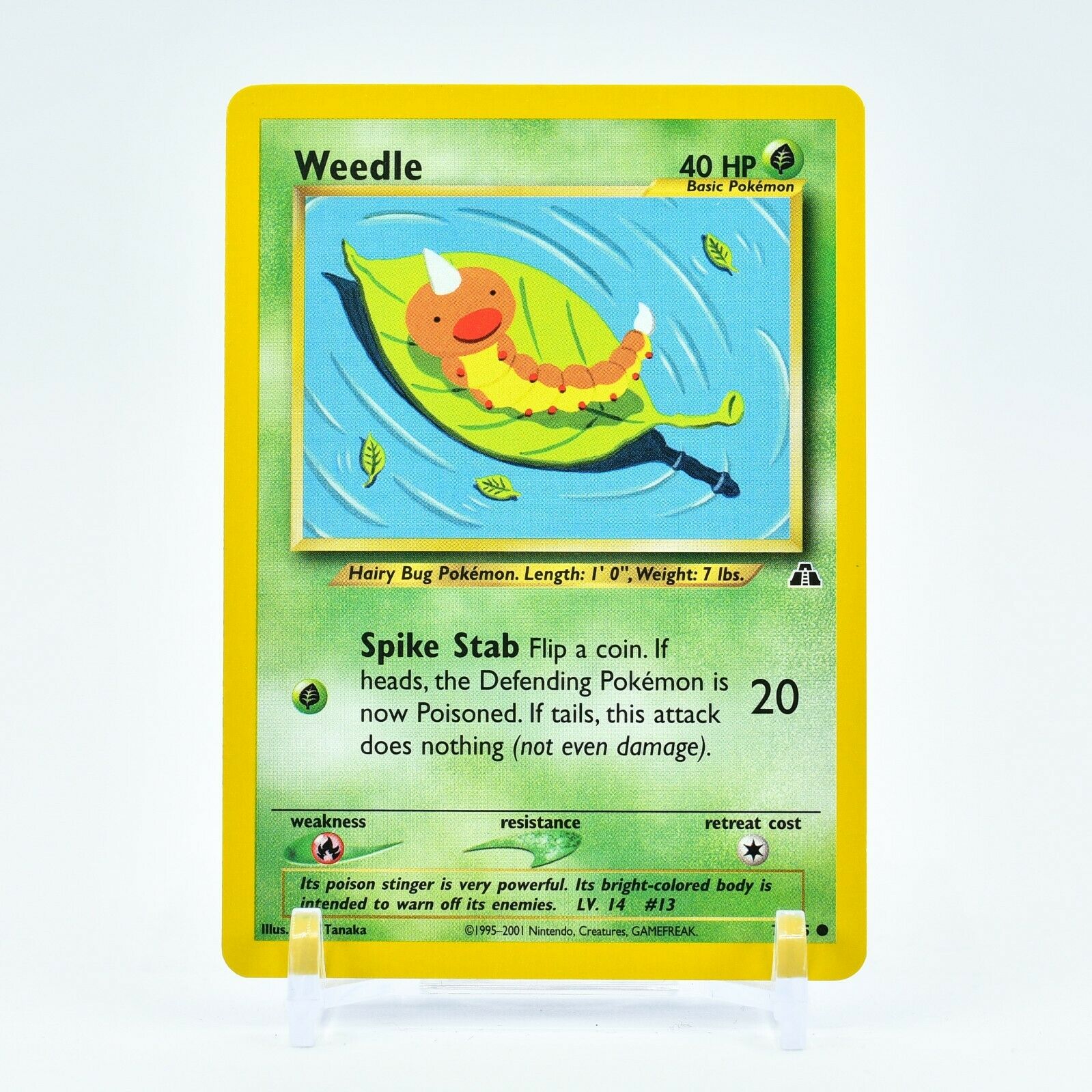 Weedle - 70/75 Neo Discovery Unlimited Common Pokemon - NM