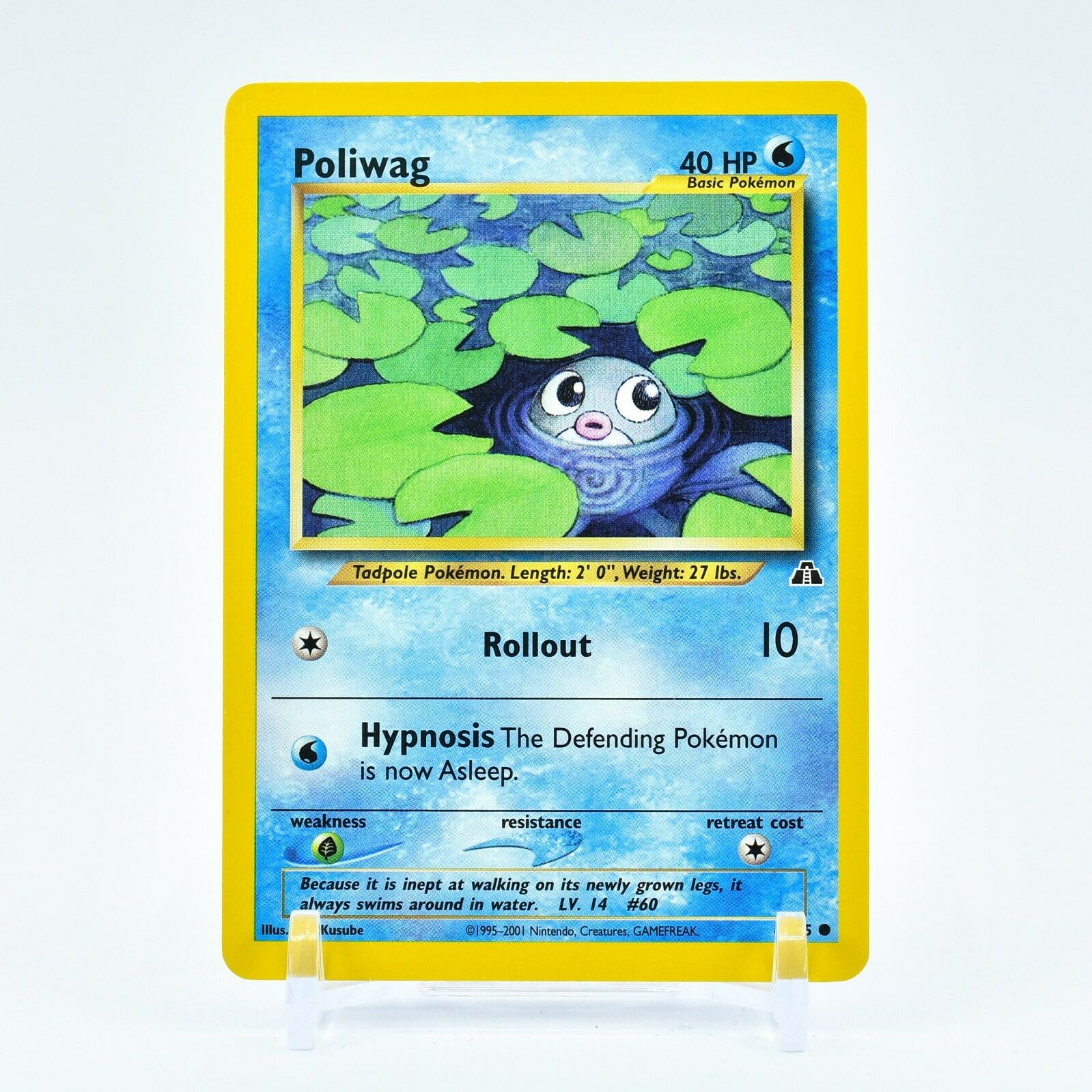 Poliwag - 62/75 Neo Discovery Unlimited Common Pokemon - NM