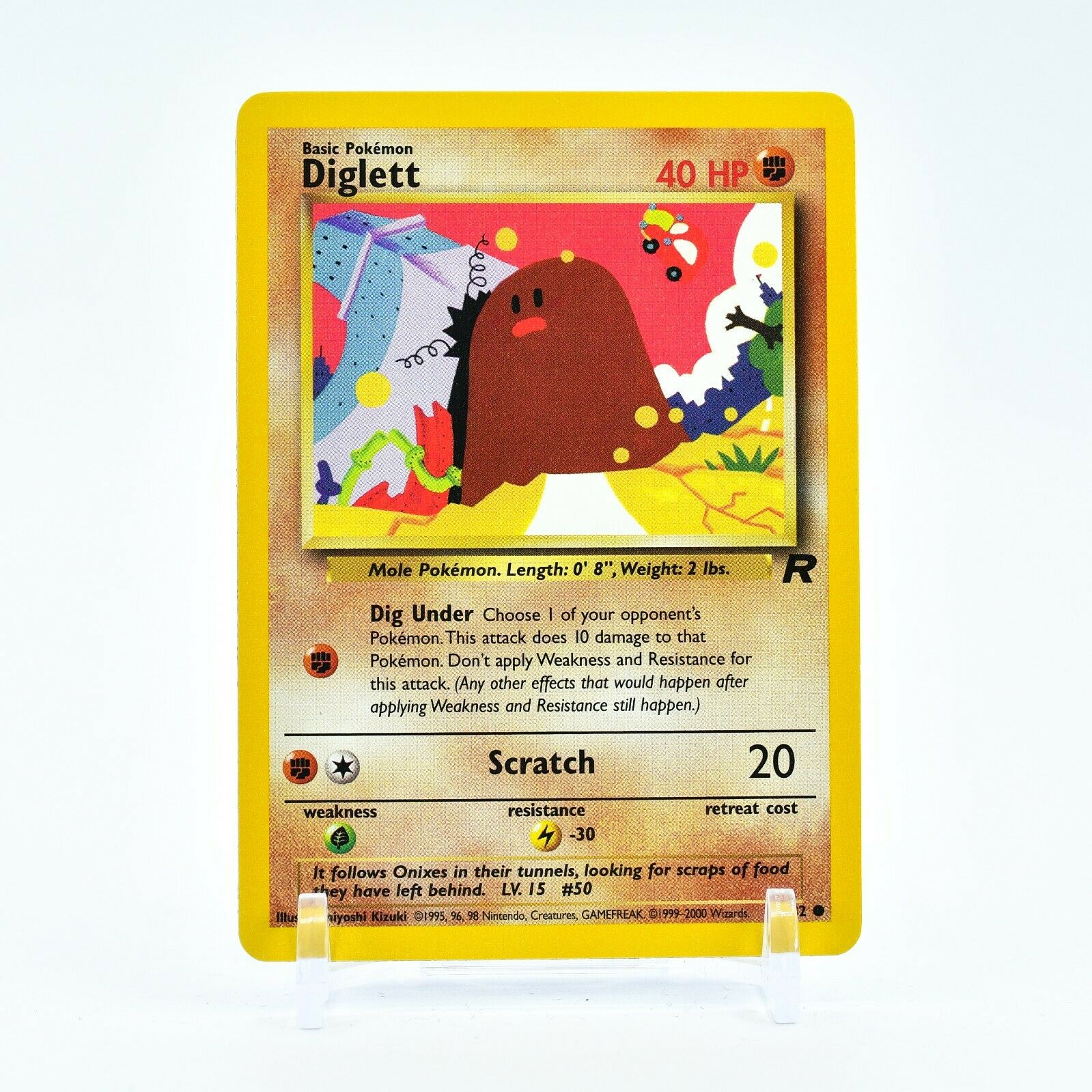 Diglett - 52/82 Team Rocket Unlimited Common Pokemon - NM