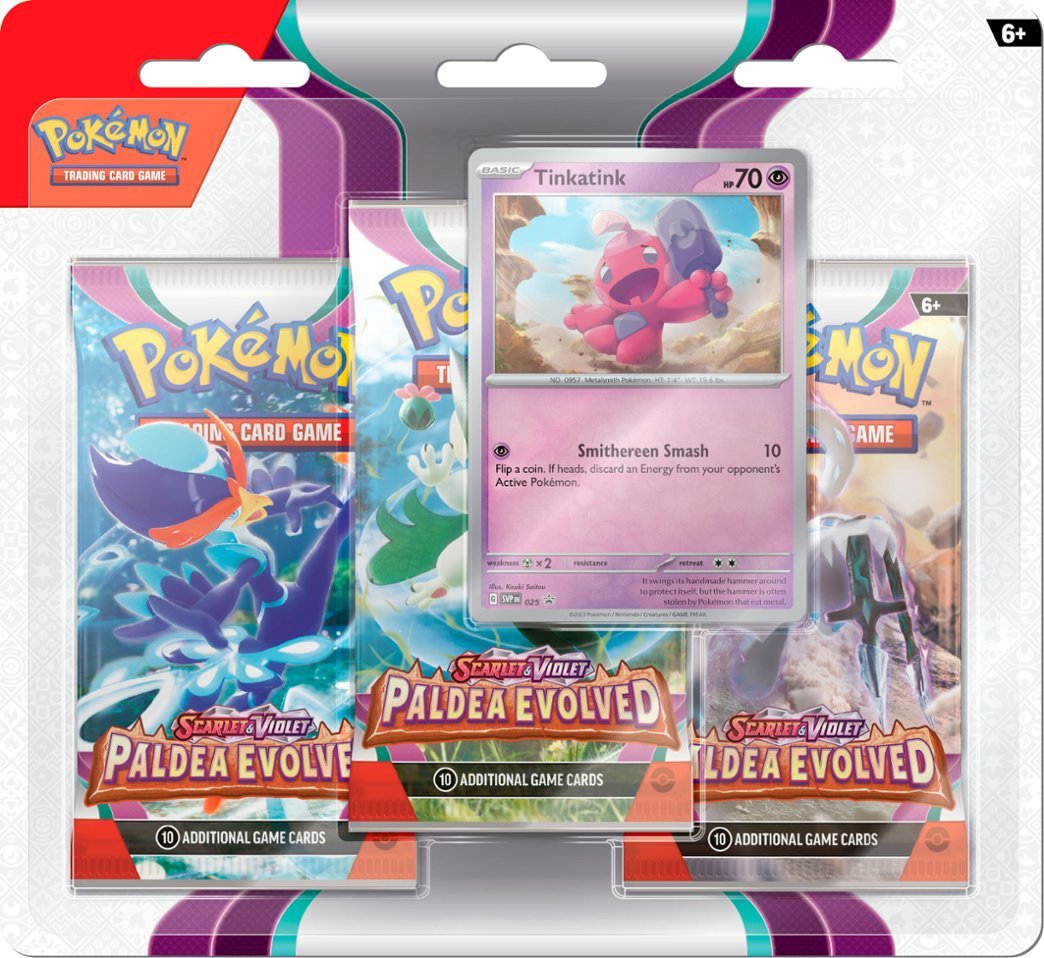 Pokemon Booster Pack 3-Pack Blister Promo - Scarlet & Violet: Paldea Evolved