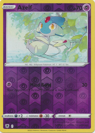Azelf - 067/189 Astral Radiance Reverse Holo Uncommon Pokemon - NM/MINT