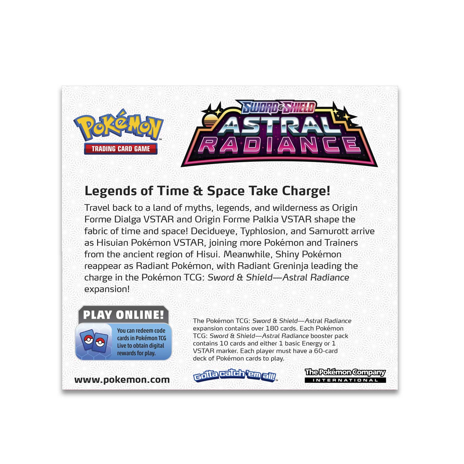Pokemon Booster Box - Sword & Shield: Astral Radiance (36 Packs)