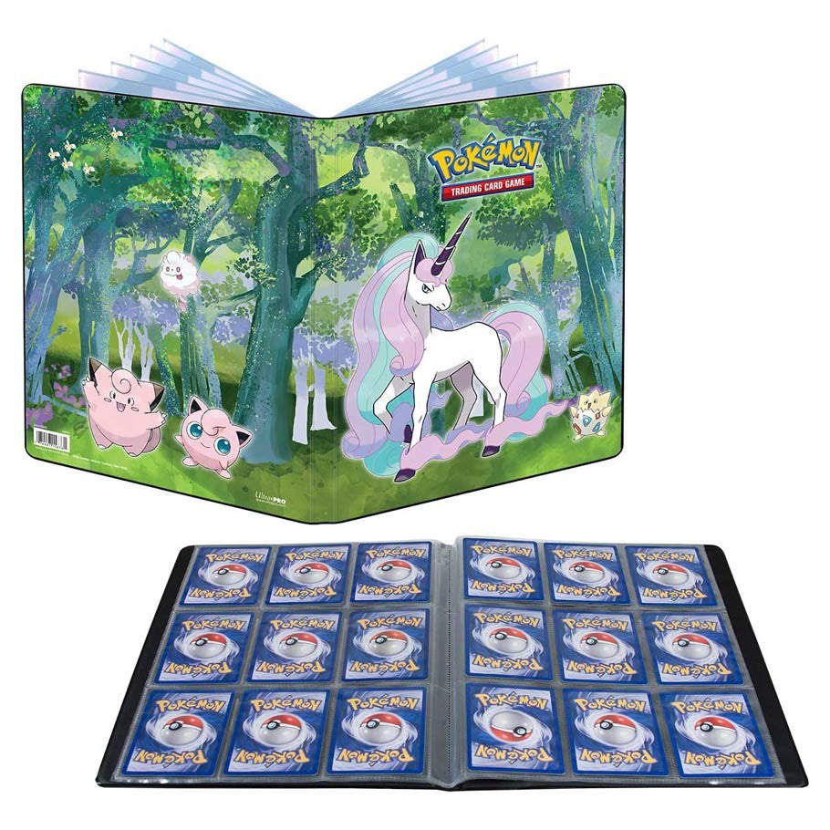 Pokemon Portfolio Binder - Ultra PRO Top Loading 9 Pocket - Enchanted Glade: Galarian Rapidash