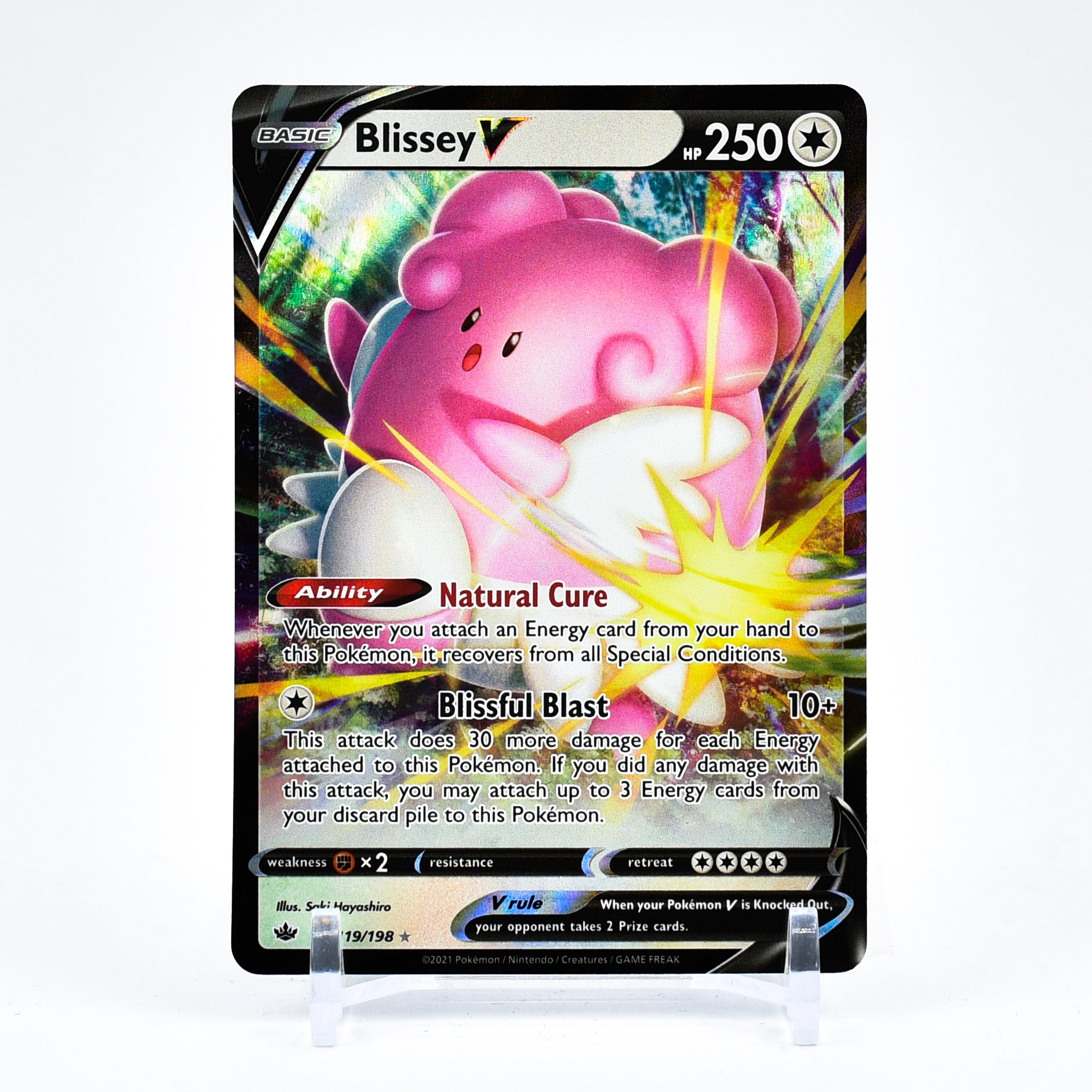 Blissey V - 119/198 Chilling Reign Ultra Rare Pokemon - NM/MINT