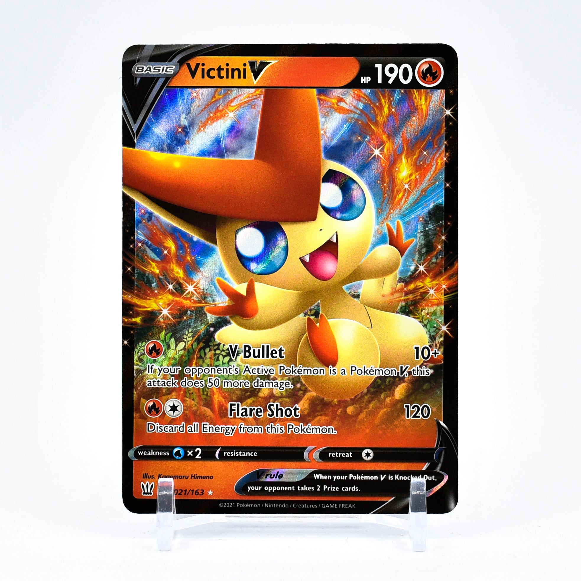 Victini V - 021/163 Battle Styles Ultra Rare Pokemon - NM/MINT