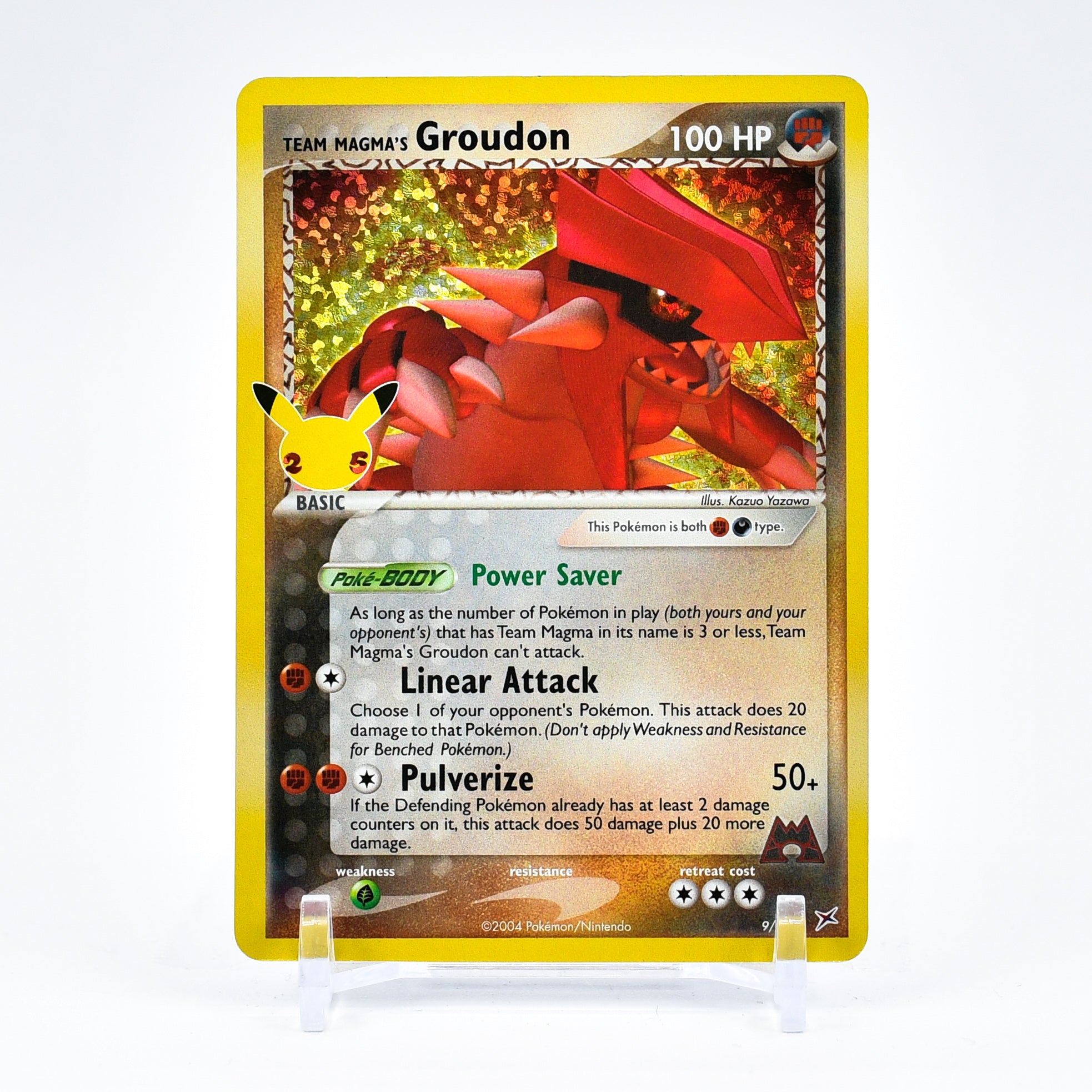 Team Magma's Groudon - 9/95 Celebrations 25th Anniversary Classic Collection Pokemon - NM/MINT